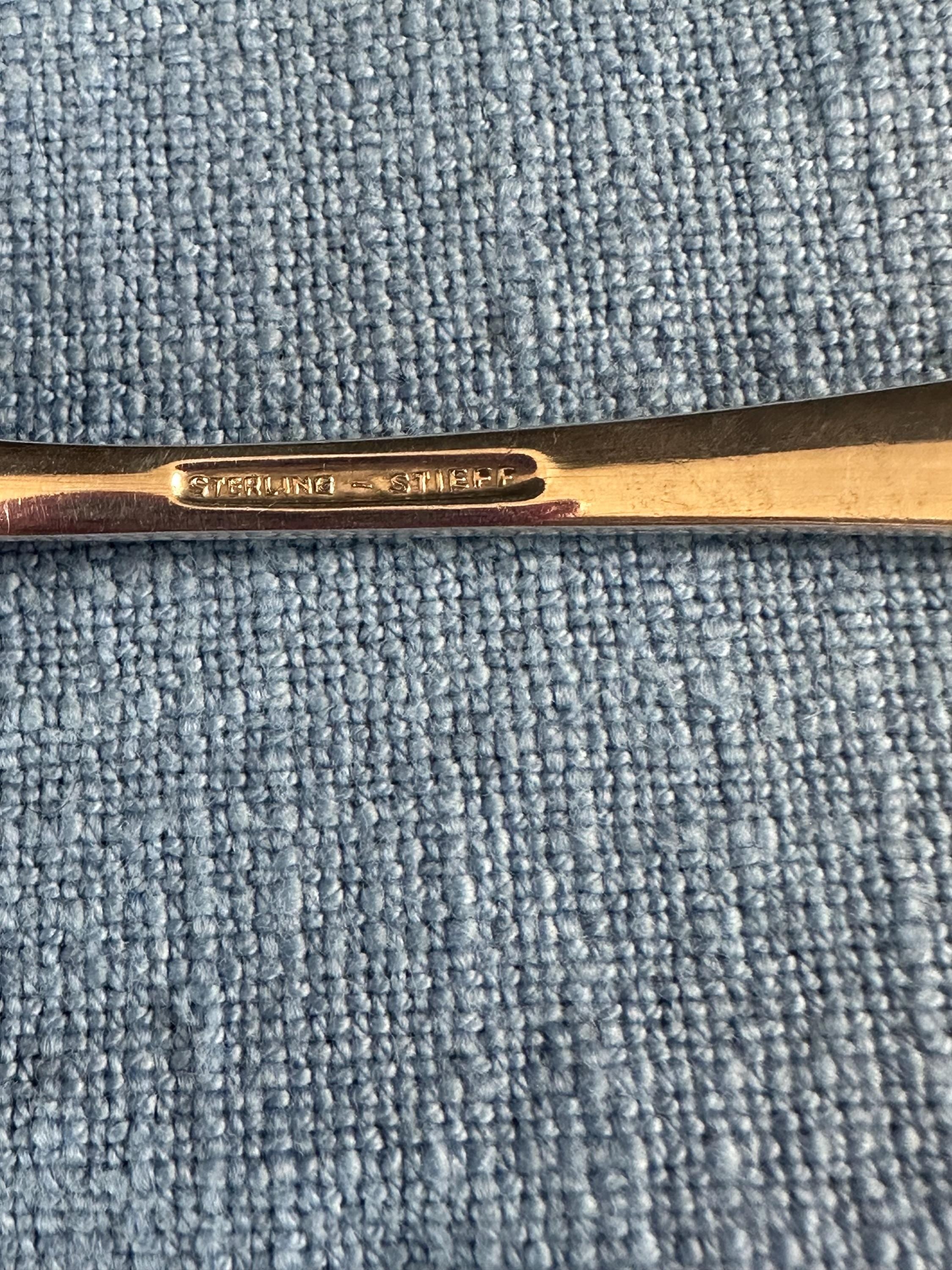 Stieff Rose Sterling Soup Spoon