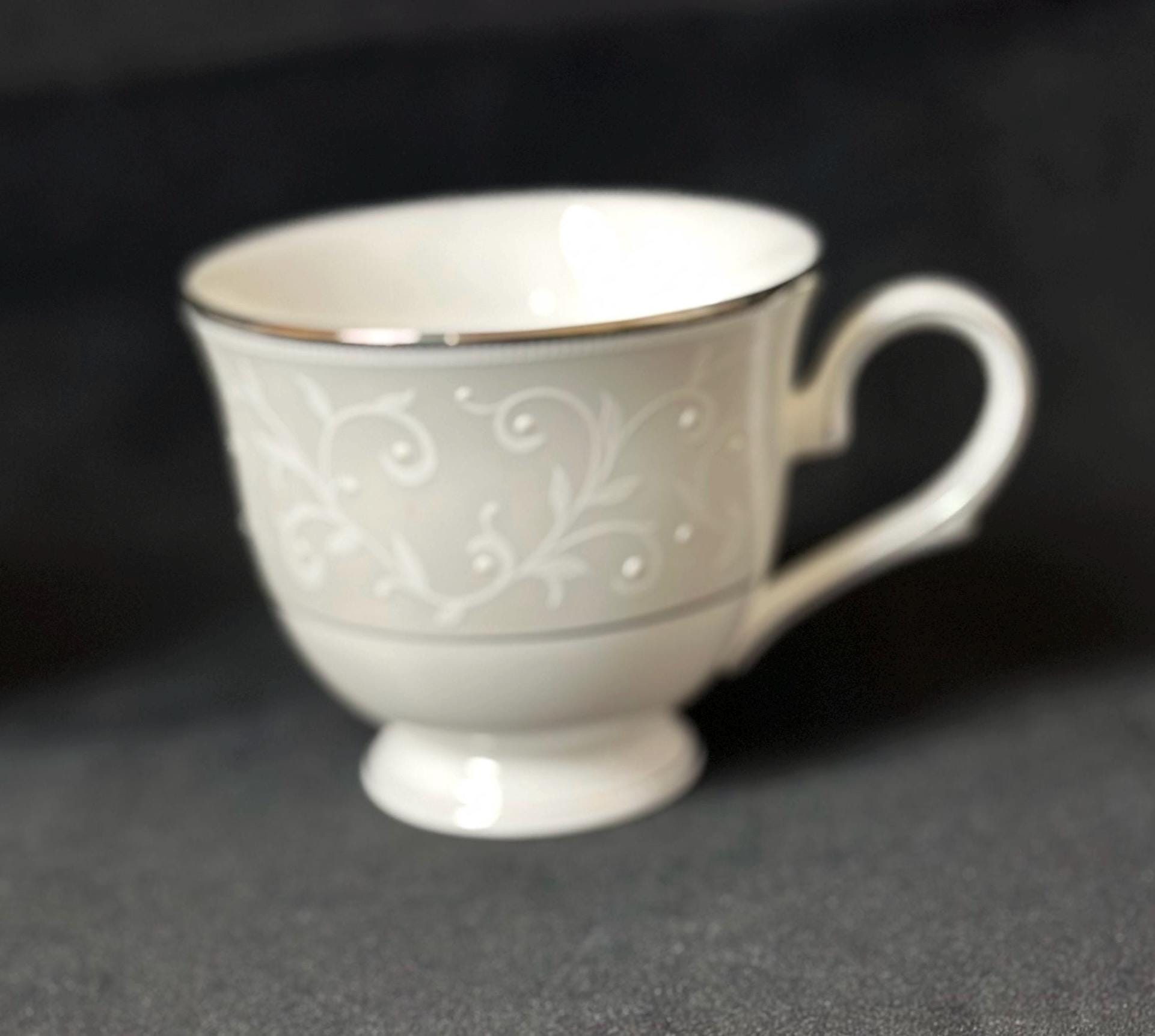 3 Lenox Opal Innocence Teacups