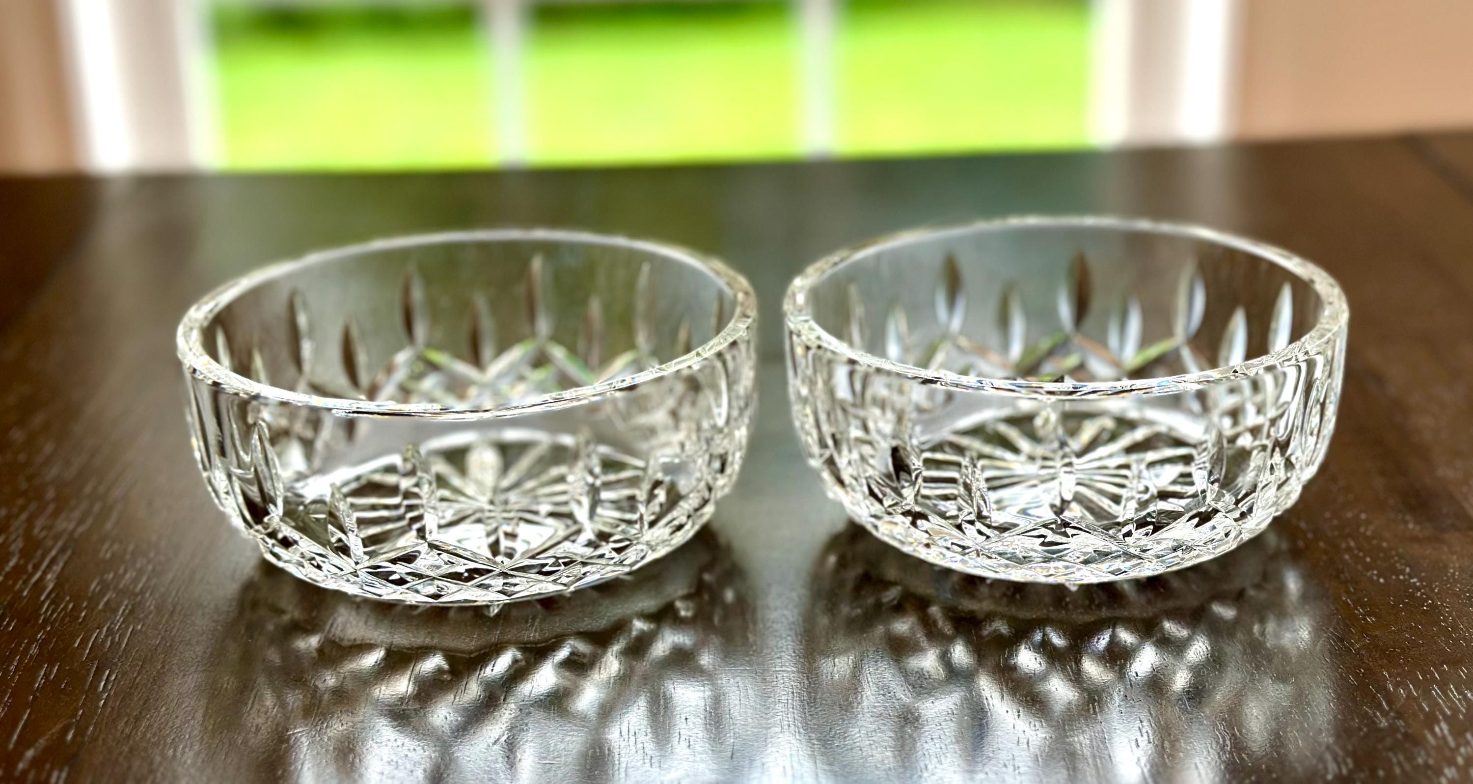 2 Waterford Crystal Lismore Serving Bowls