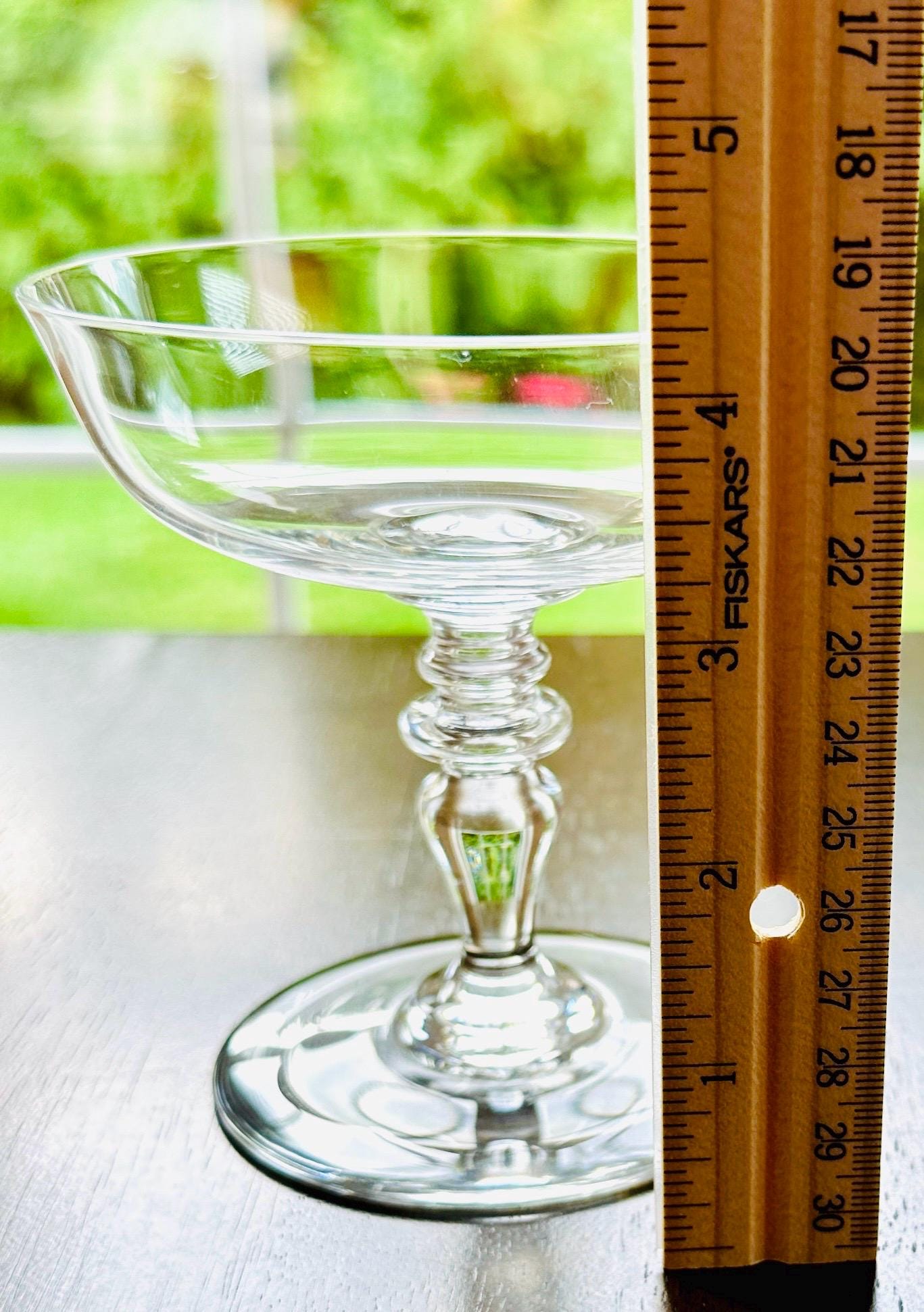 12 Baccarat Crystal Champagne Glasses Provence Pattern