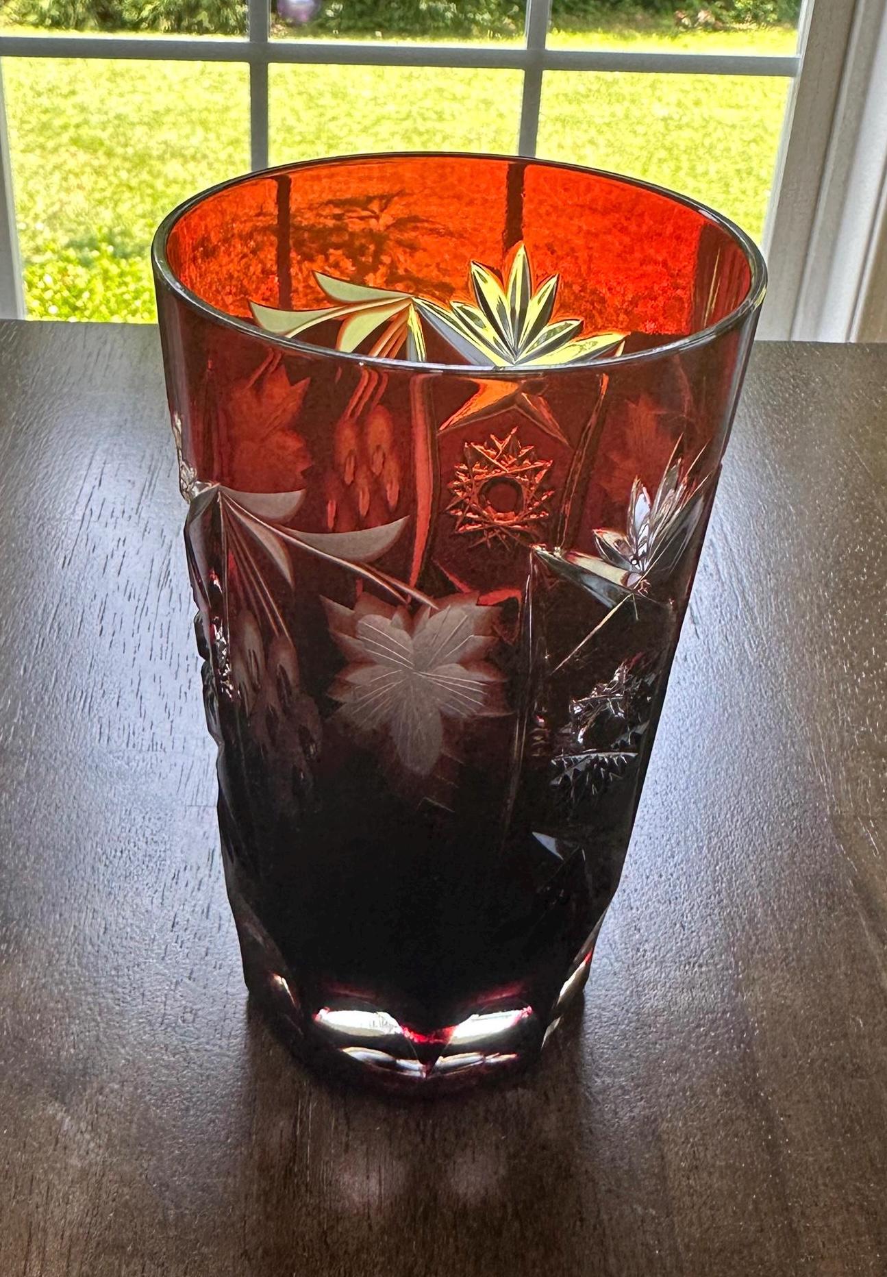 4 Nachtmann Traube Ruby Highball Glasses