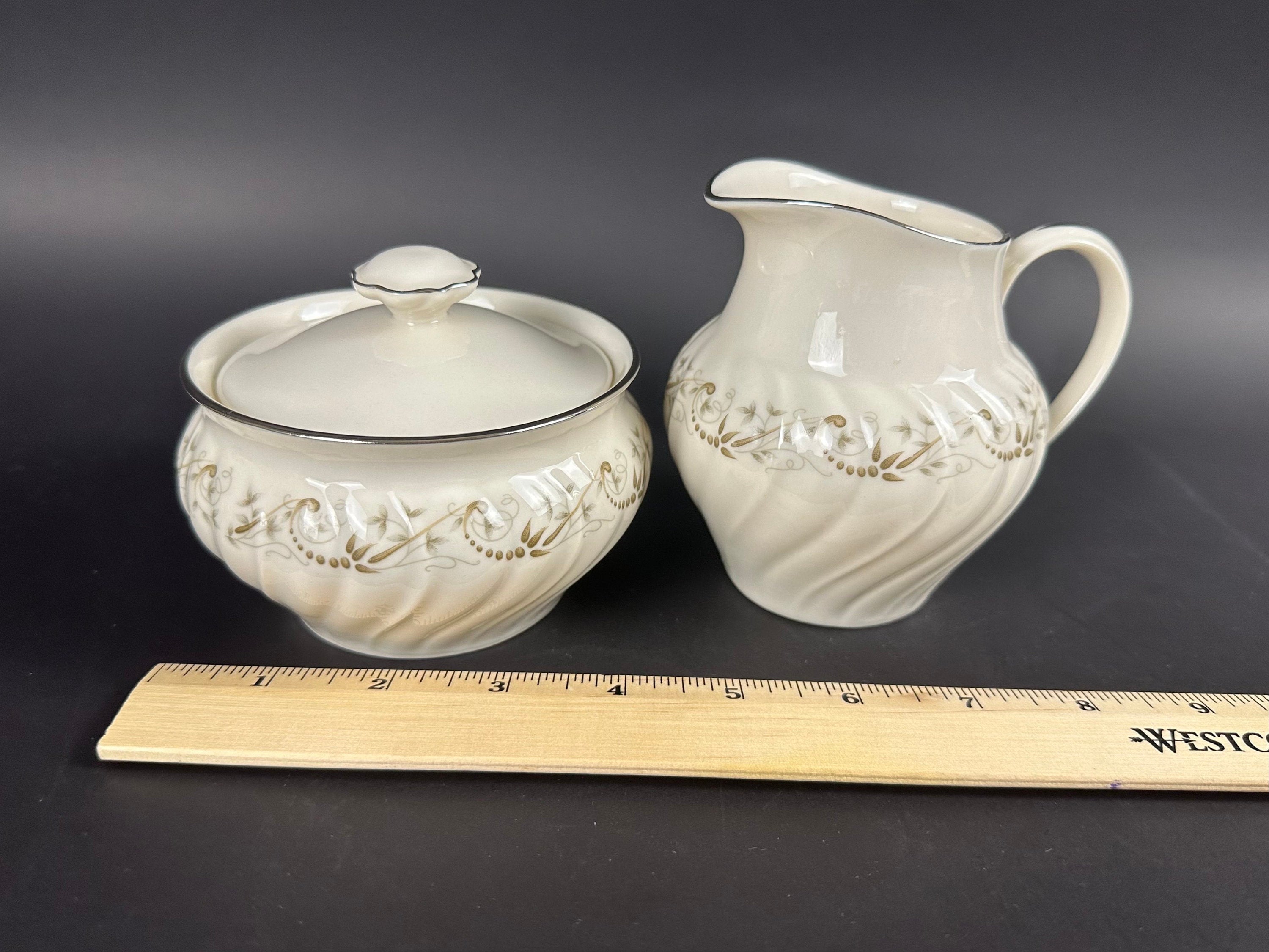 Franciscan Corinthian Coffee Pot, Creamer and Sugar Bowl