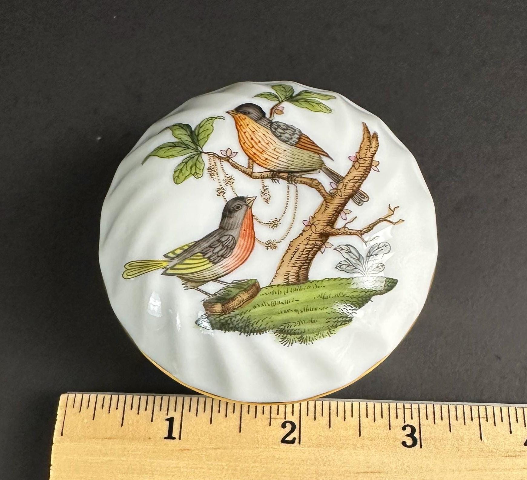 Herend Rothchilds Bird Trinket Boxes