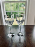 2 Lenox Clarity Crystal Wine Glasses