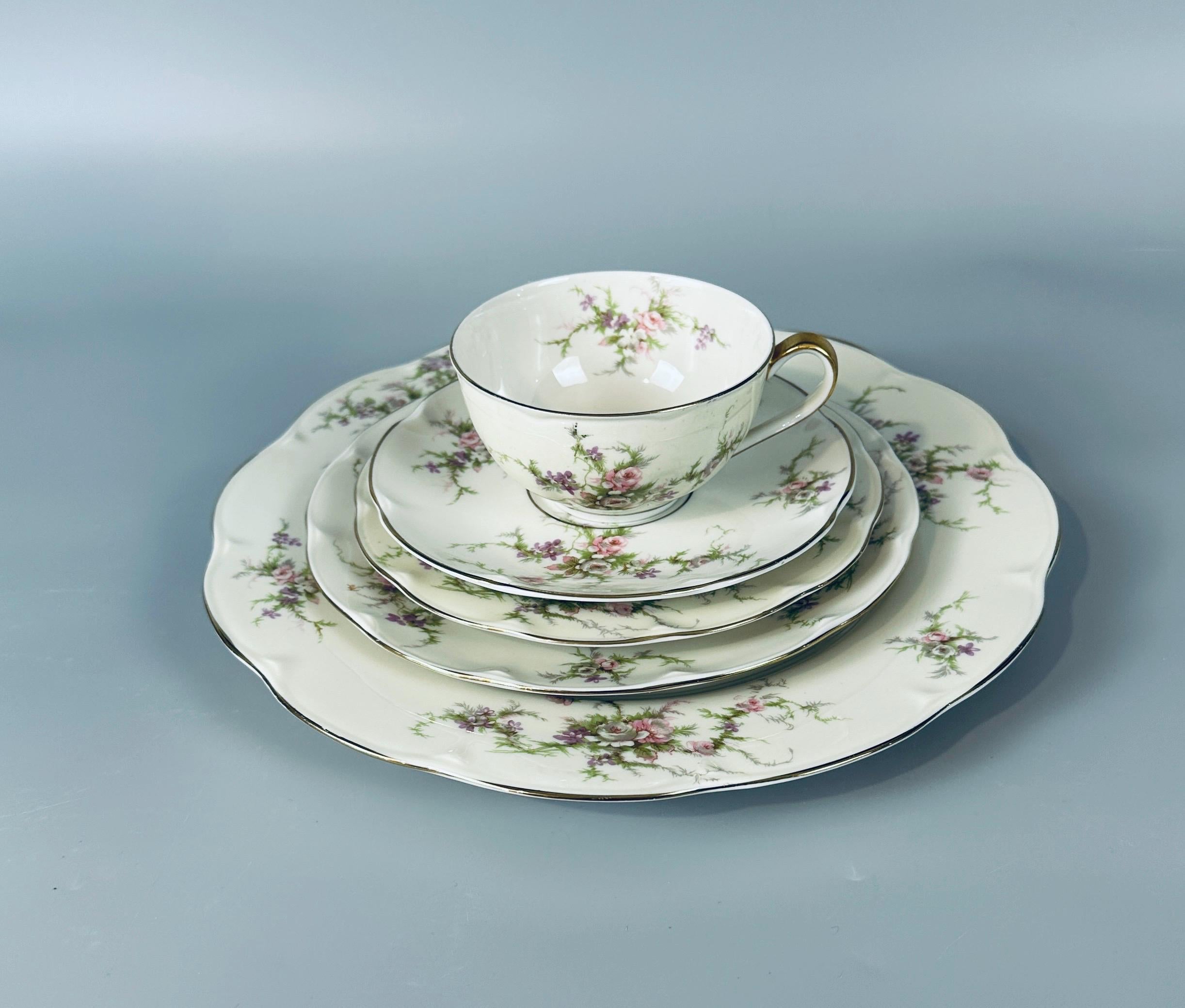 Haviland Rosalinde 5 Piece Place Setting