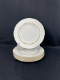 6 Royal Worcester Gold Chantilly Luncheon Plates