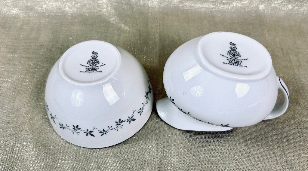 Royal Doulton Cadence Creamer and Sugar Bowl