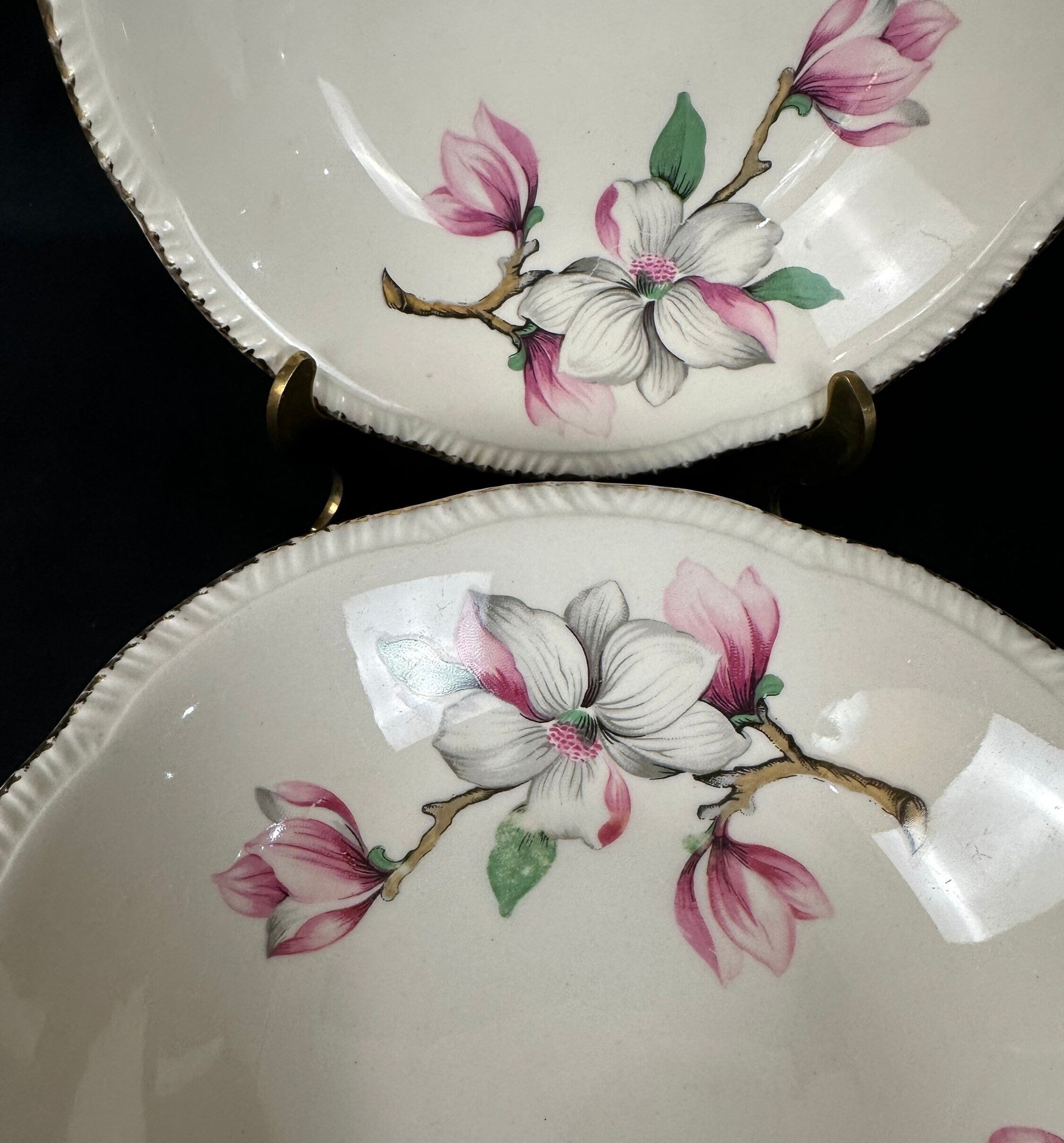4 Homer Laughlin Dogwood Liberty Fruit/Dessert Bowls
