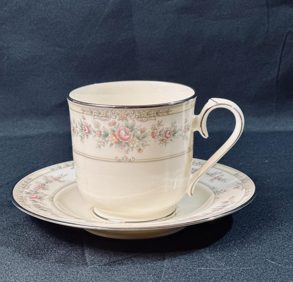 4 Noritake Shenandoah Teacups and Saucers