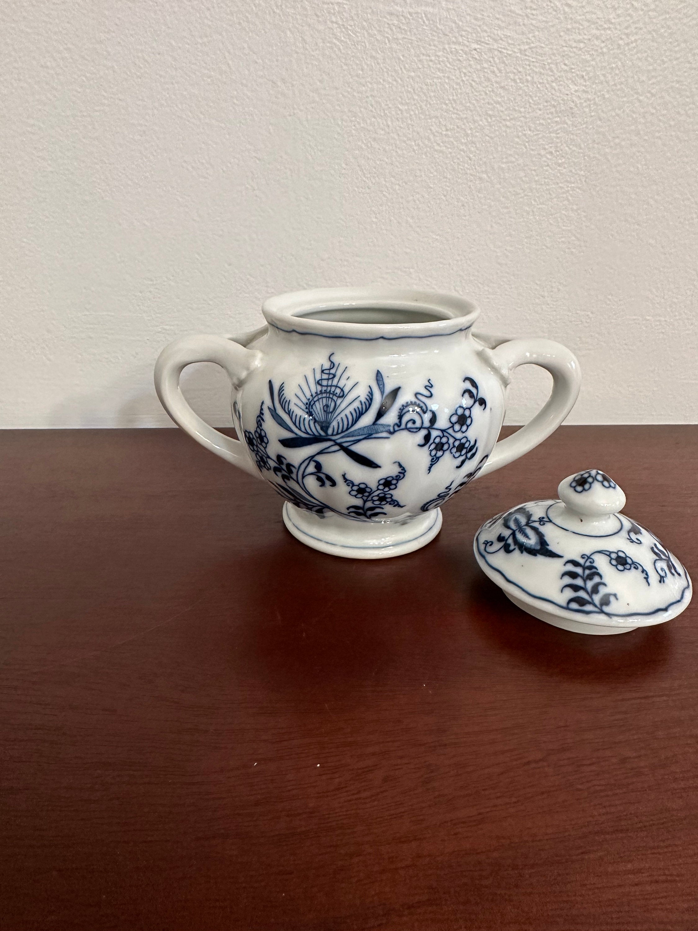Vintage Blue Danube Sugar Bowl