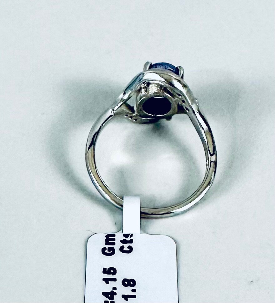 Tanzanite and Sterling Silver Ring