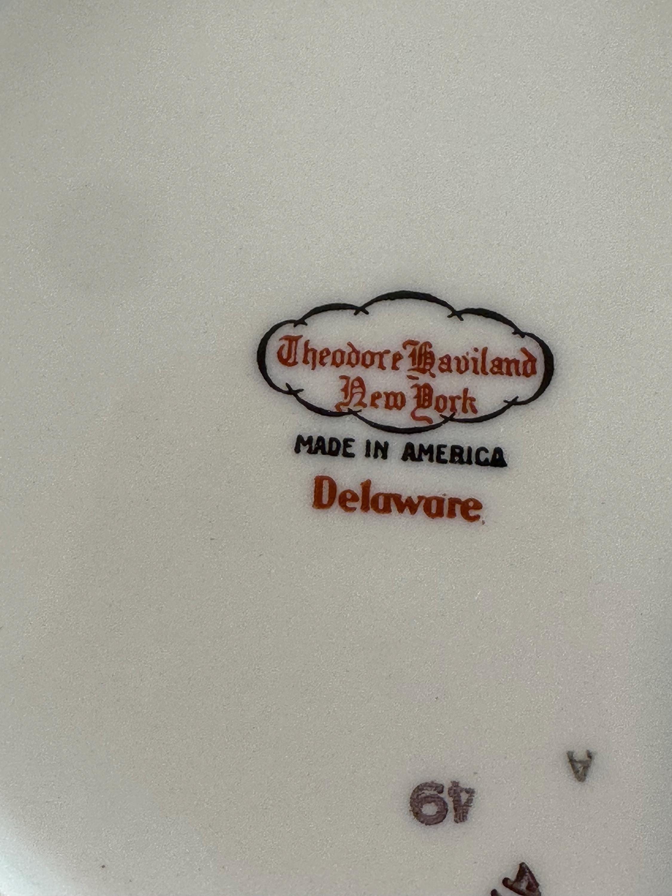 10 Haviland Delaware Coupe Shaped Soup Bowls