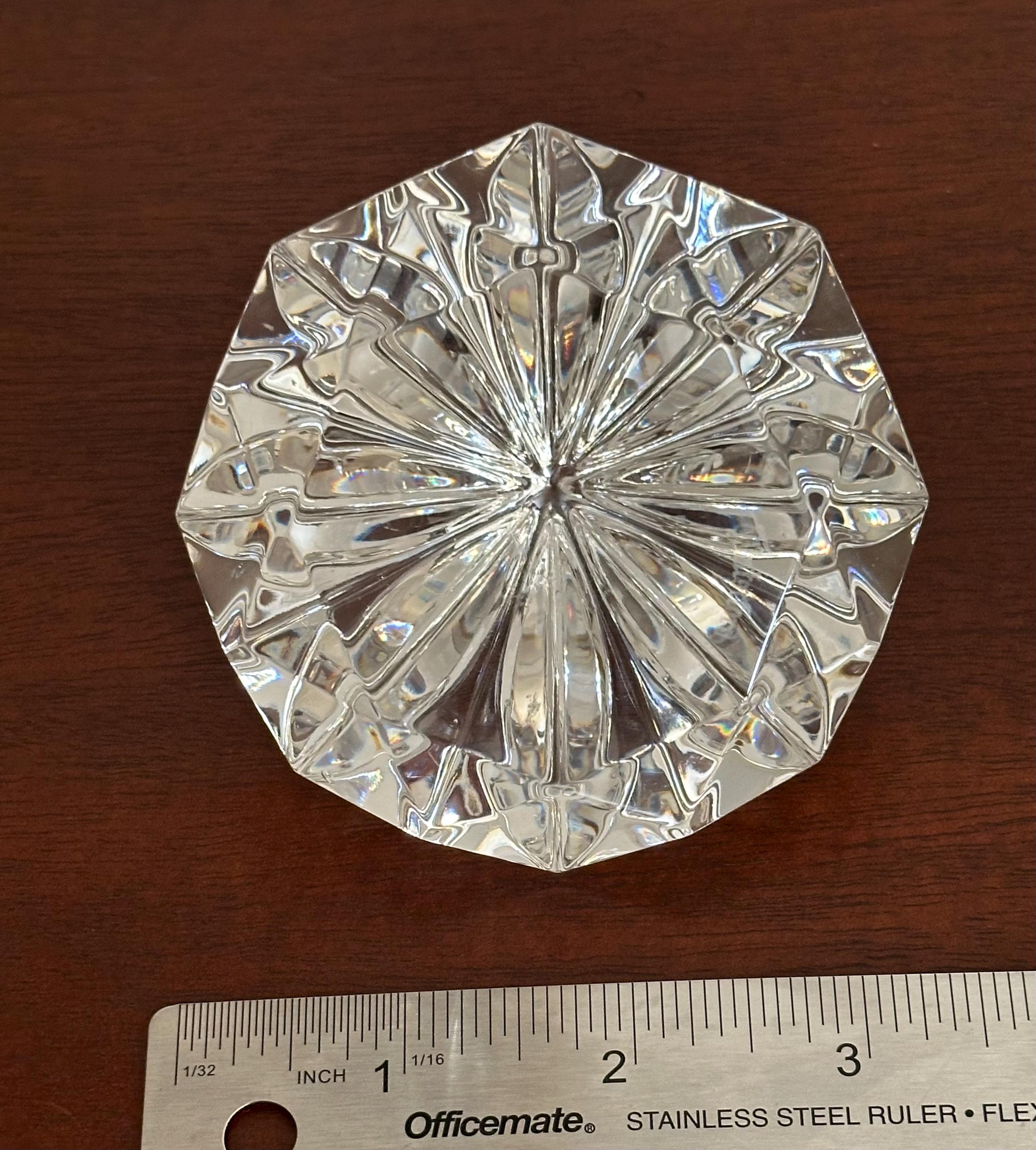 Waterford Crystal Diamond Shaped Paperweight