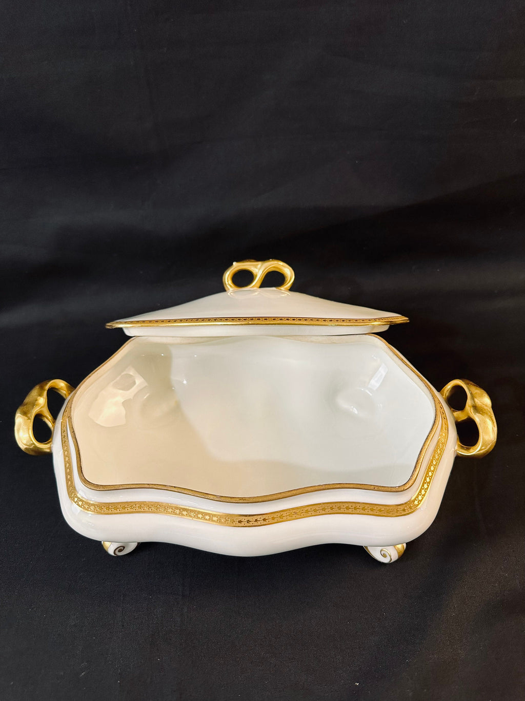 Old Abbey Limoges Covered Serving Bowl