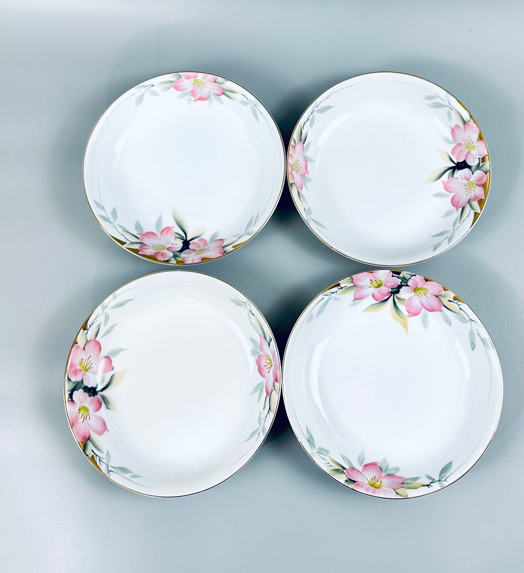 4 Noritake Azalea Soup Bowls