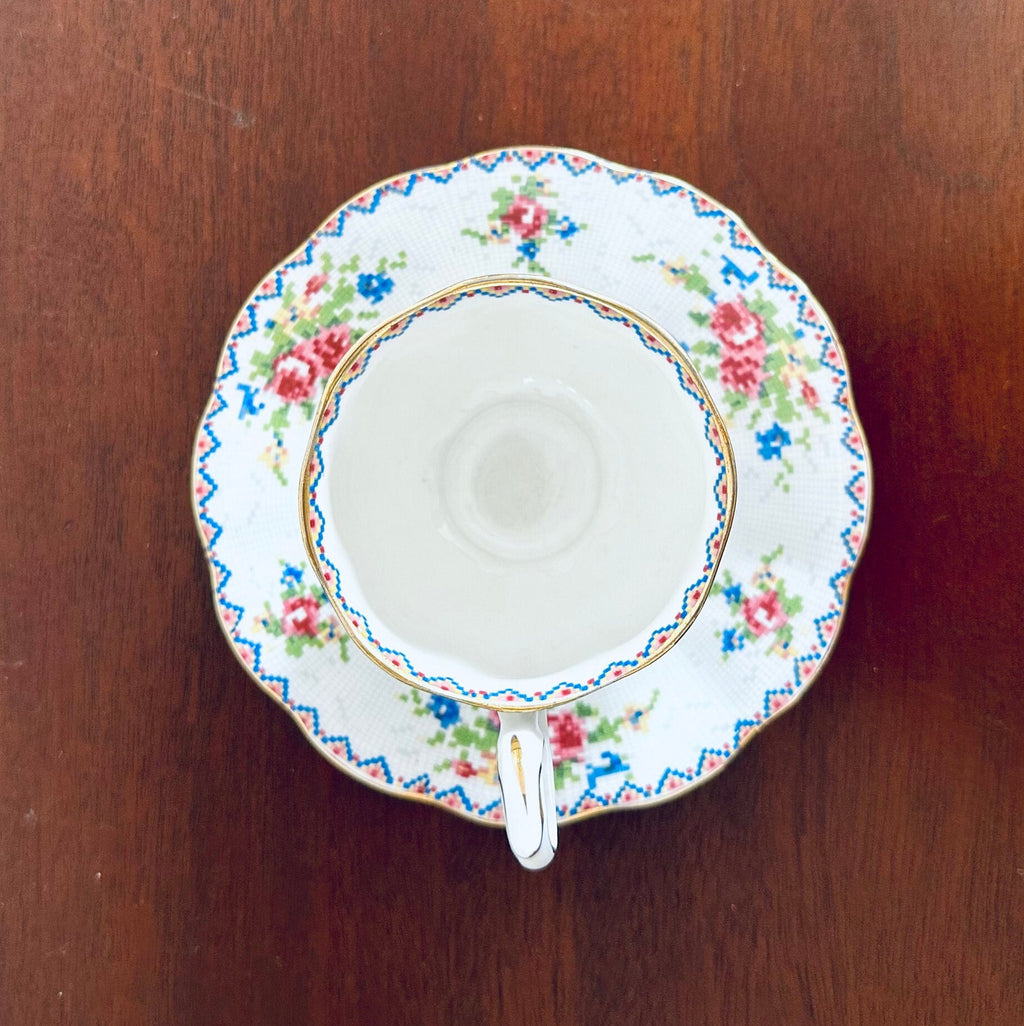 Royal Albert Petite Point Teacup and Saucer