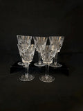 5 Waterford Ashling Claret Glasses