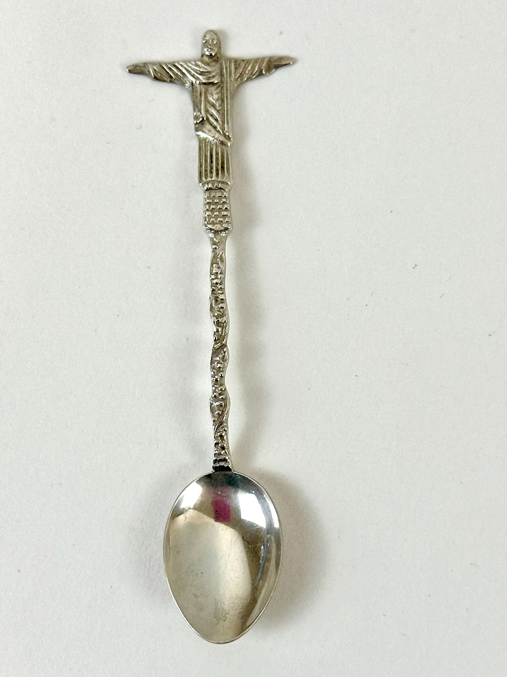 Sterling Silver Salt Spoon Christ the Redeemer of São Paulo