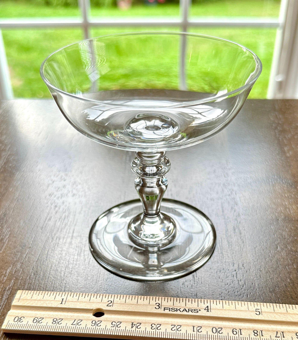 12 Baccarat Crystal Champagne Glasses Provence Pattern