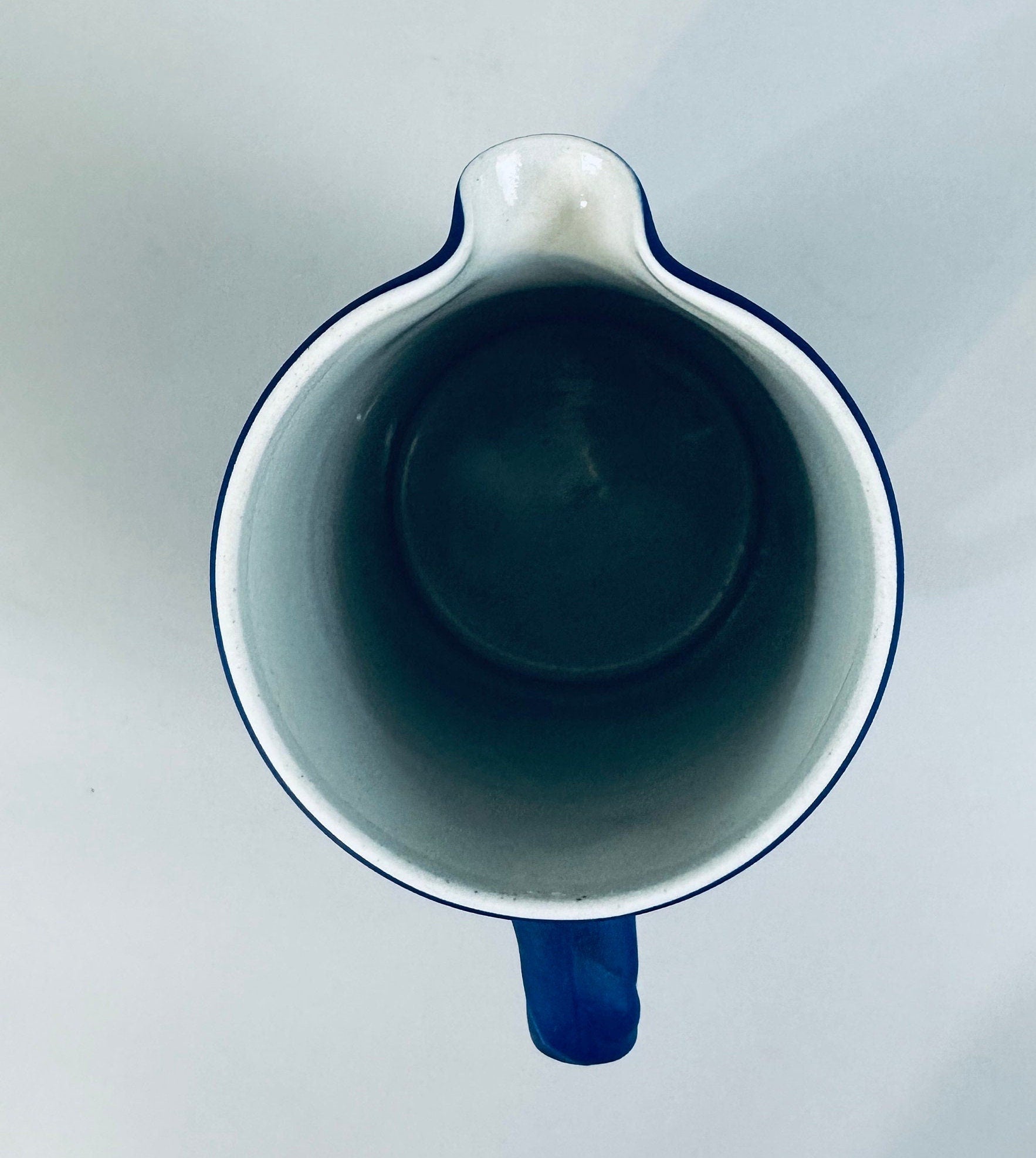 Wedgwood Jasperware Cream on Blue Jug/Pitcher