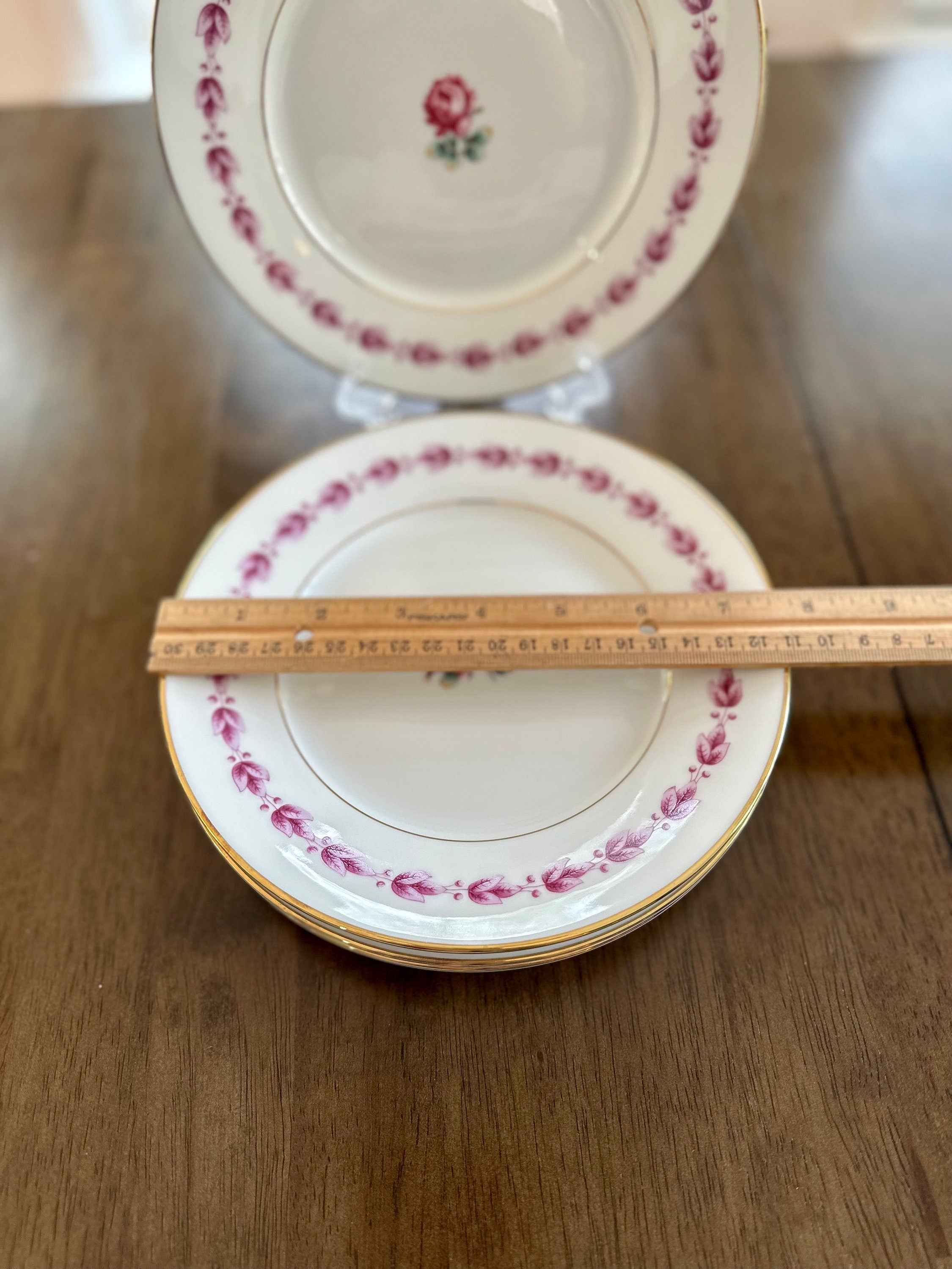 4 Richard Ginori Camelia Salad Plates