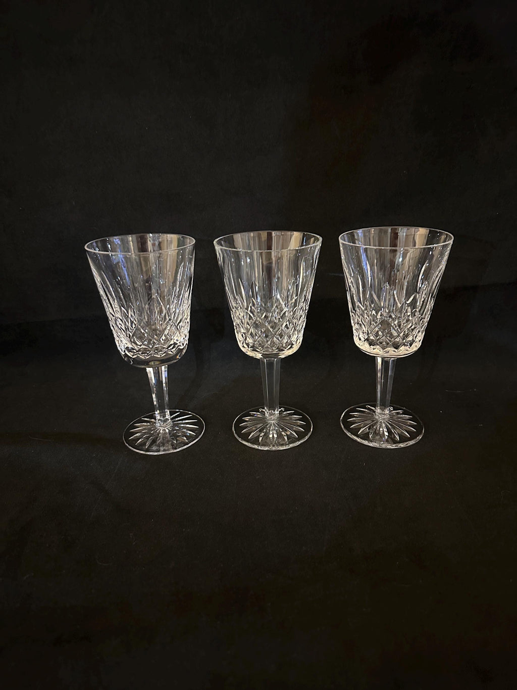 2 Waterford Crystal Lismore Claret Glasses