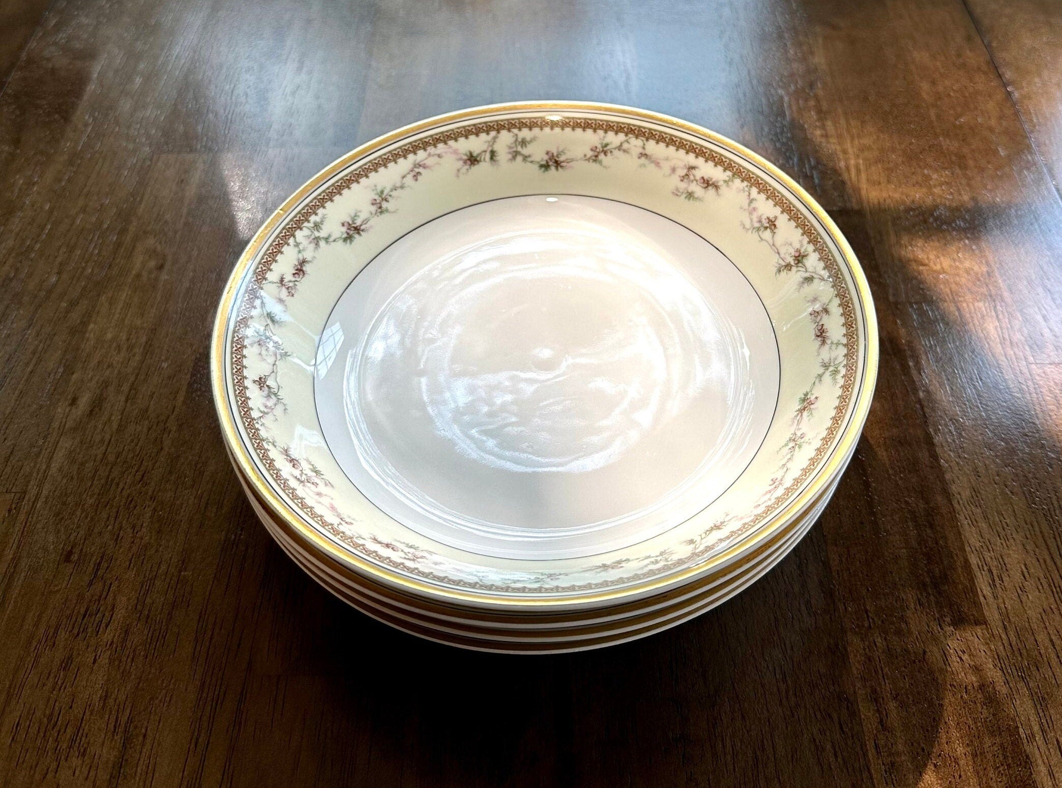 4 Haviland Limoges Yale Soup Bowls