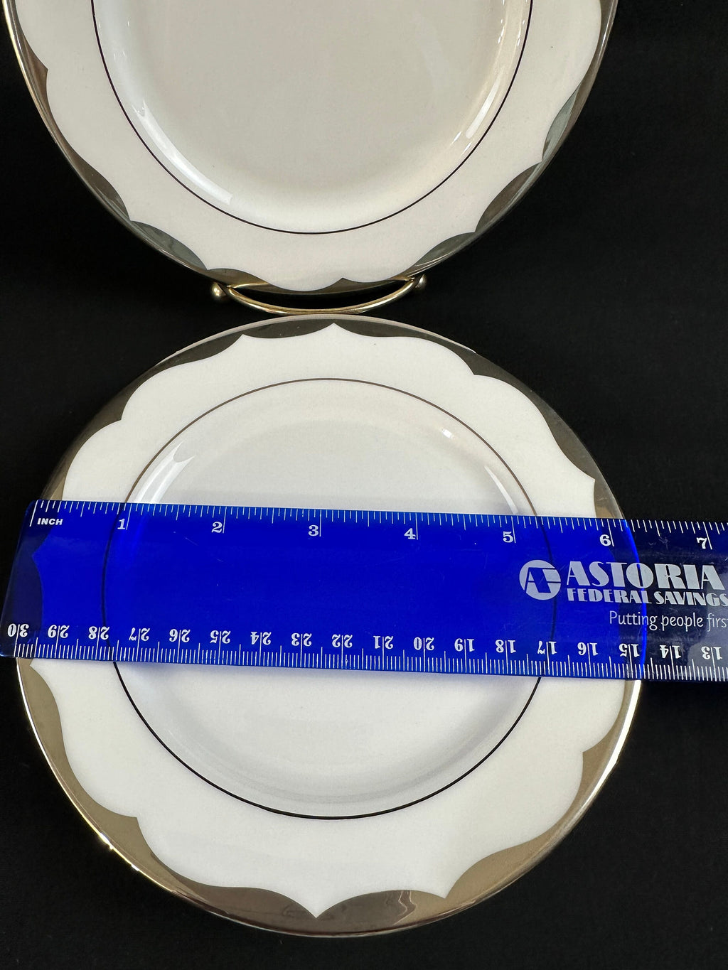 4 Kate Spade Trimble Place Bread/Dessert Plates by Lenox