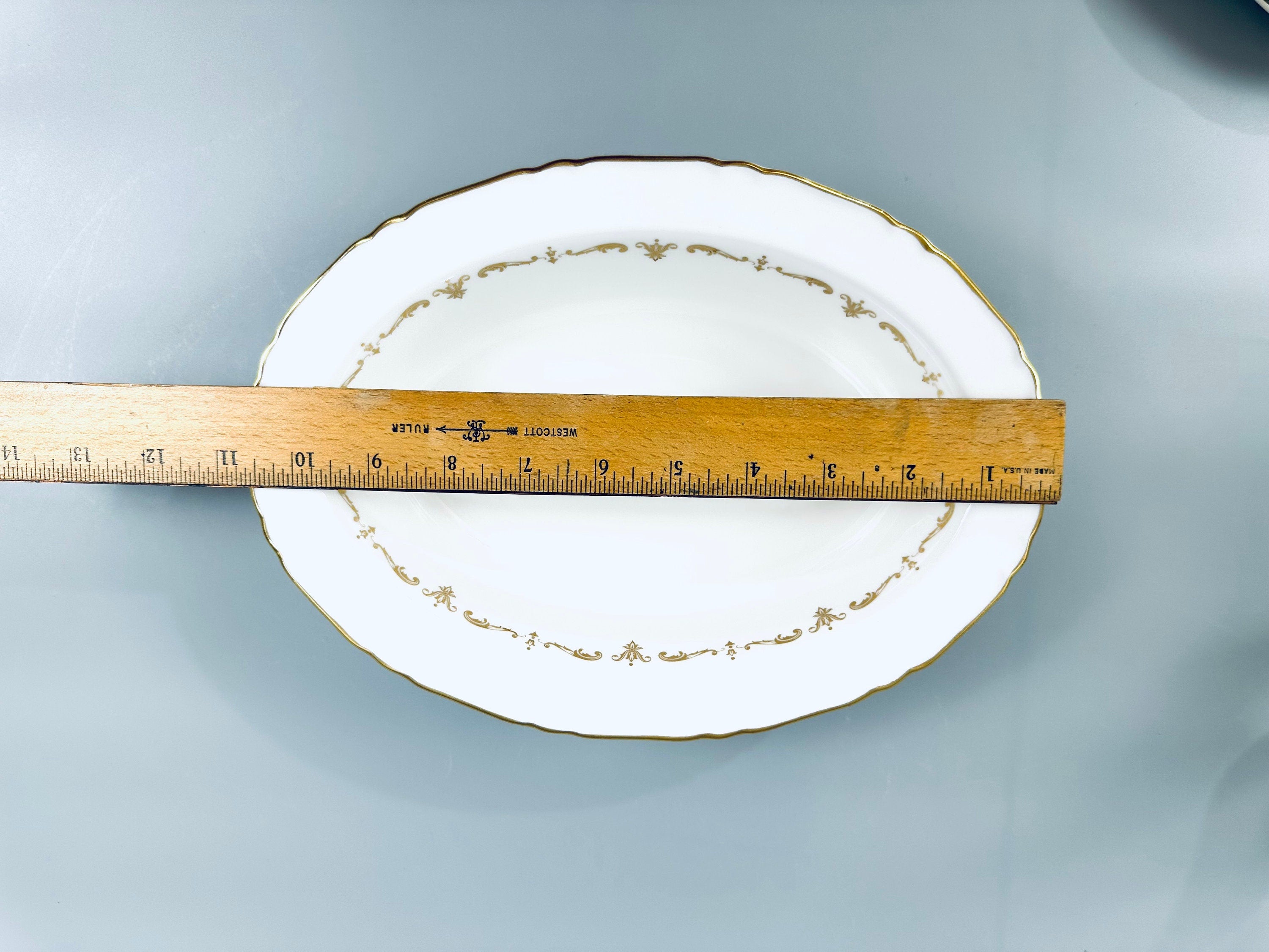 Royal Worcester Gold Chantilly Serving Bowl