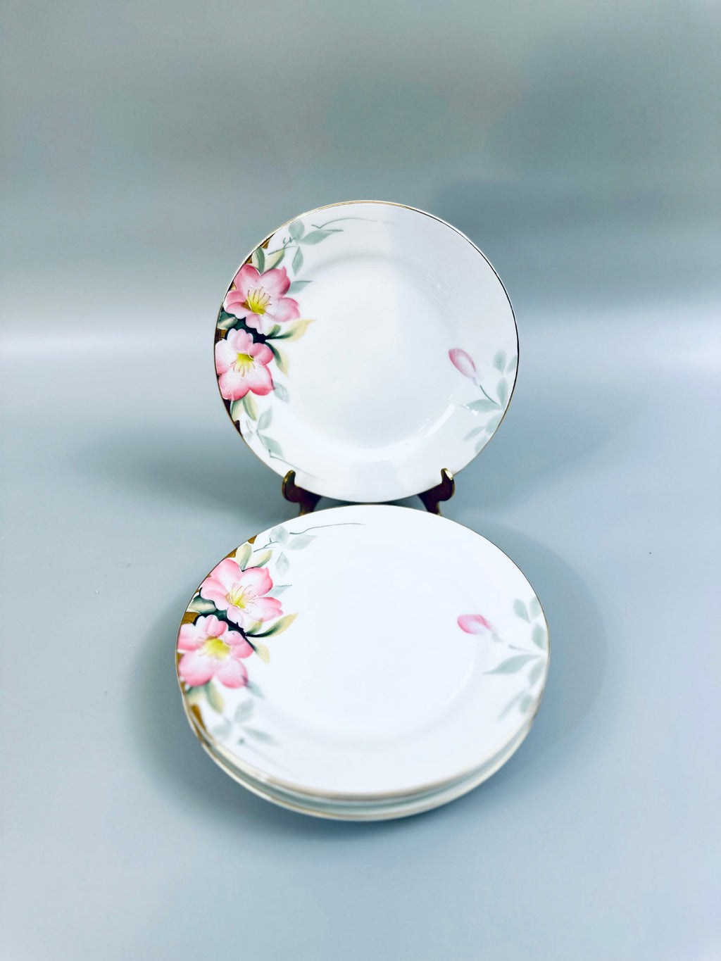 4 Antique Noritake Azalea Salad Plates