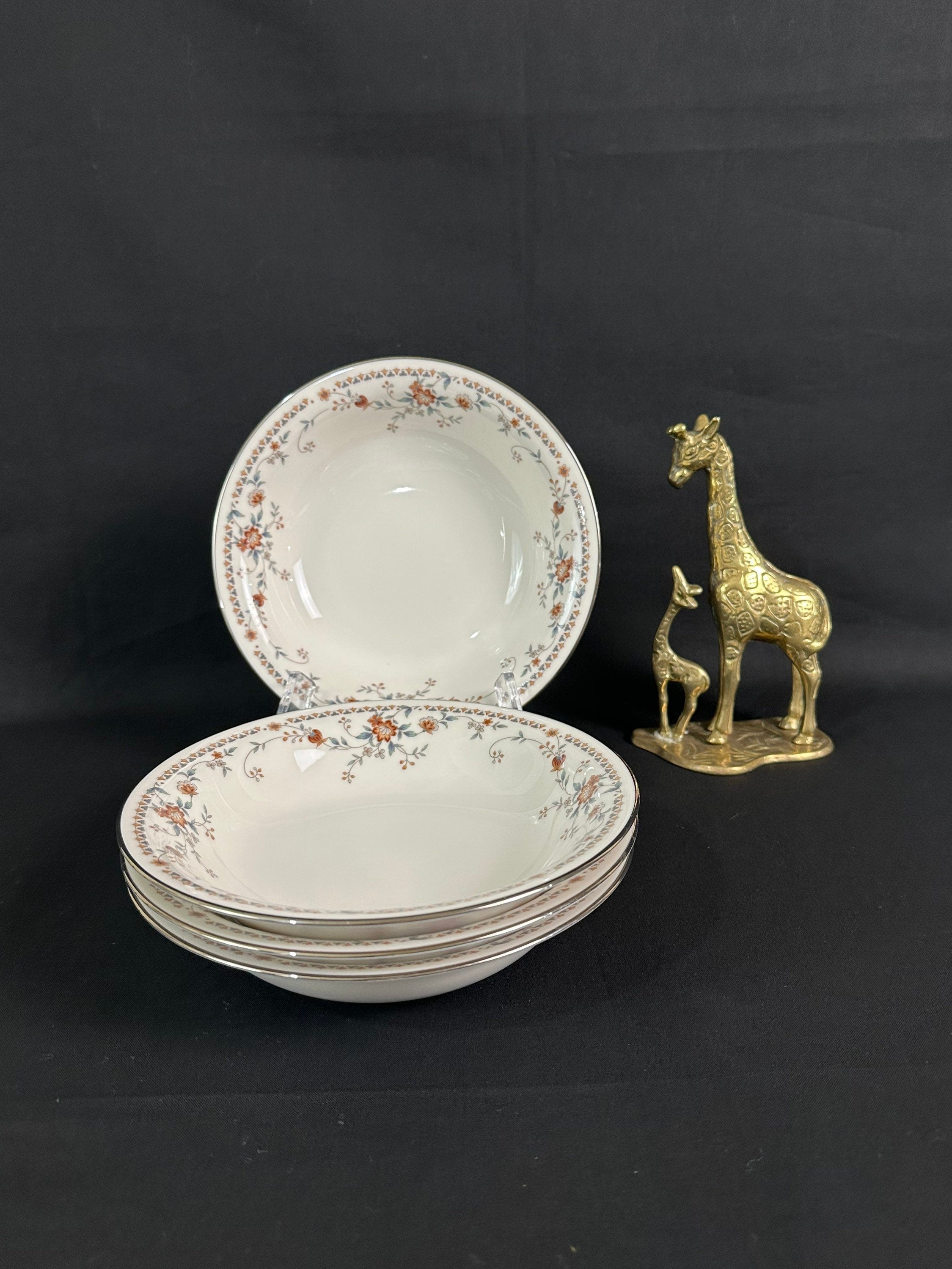 4 Noritake Adagio Fruit Dessert Bowls