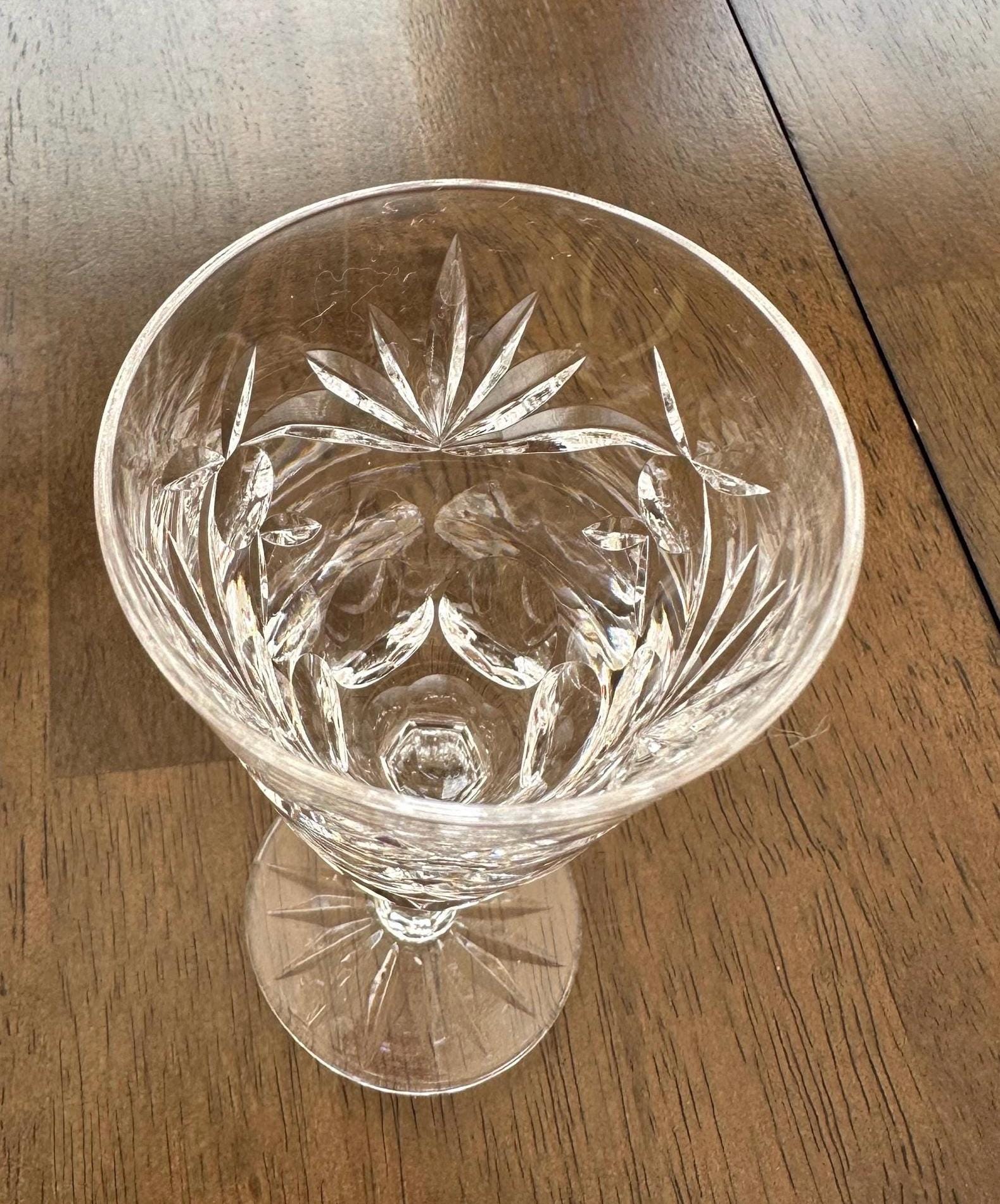 4 Waterford Crystal Sherry Glasses Ashling Pattern