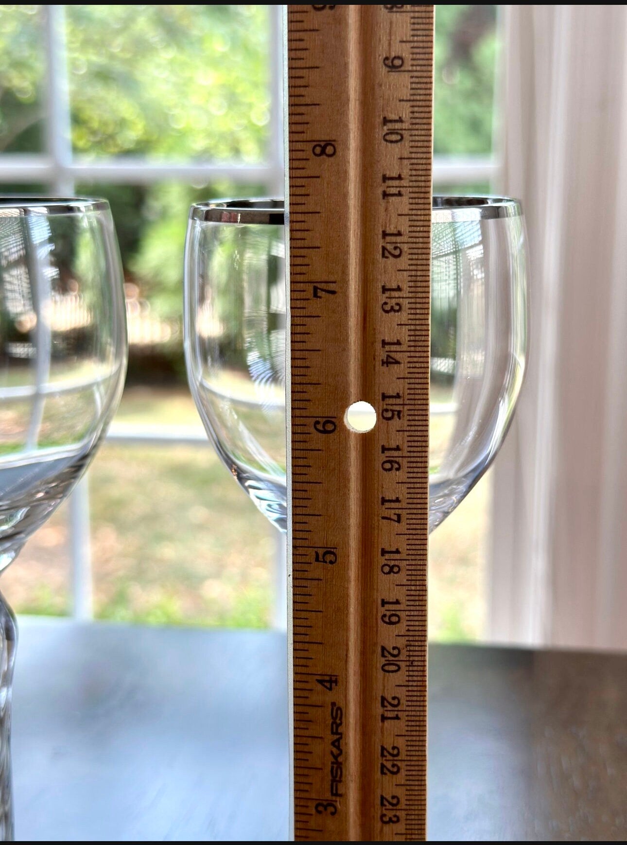 2 Lenox Madison Crystal Wine Glasses