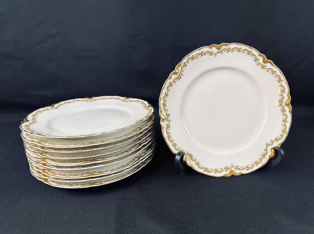 10 Haviland Clover Leaf Salad Plates