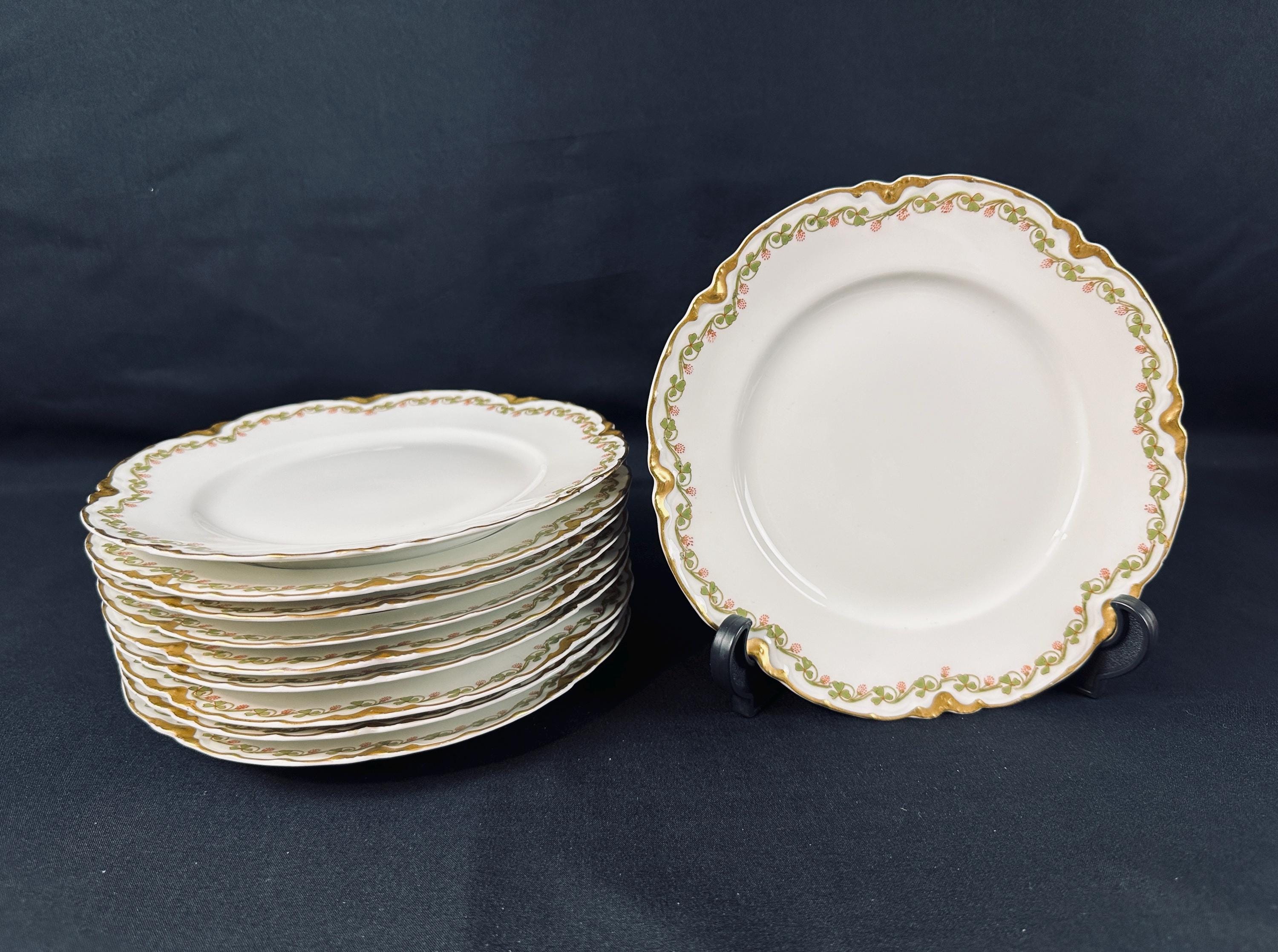 10 Haviland Clover Leaf Salad Plates