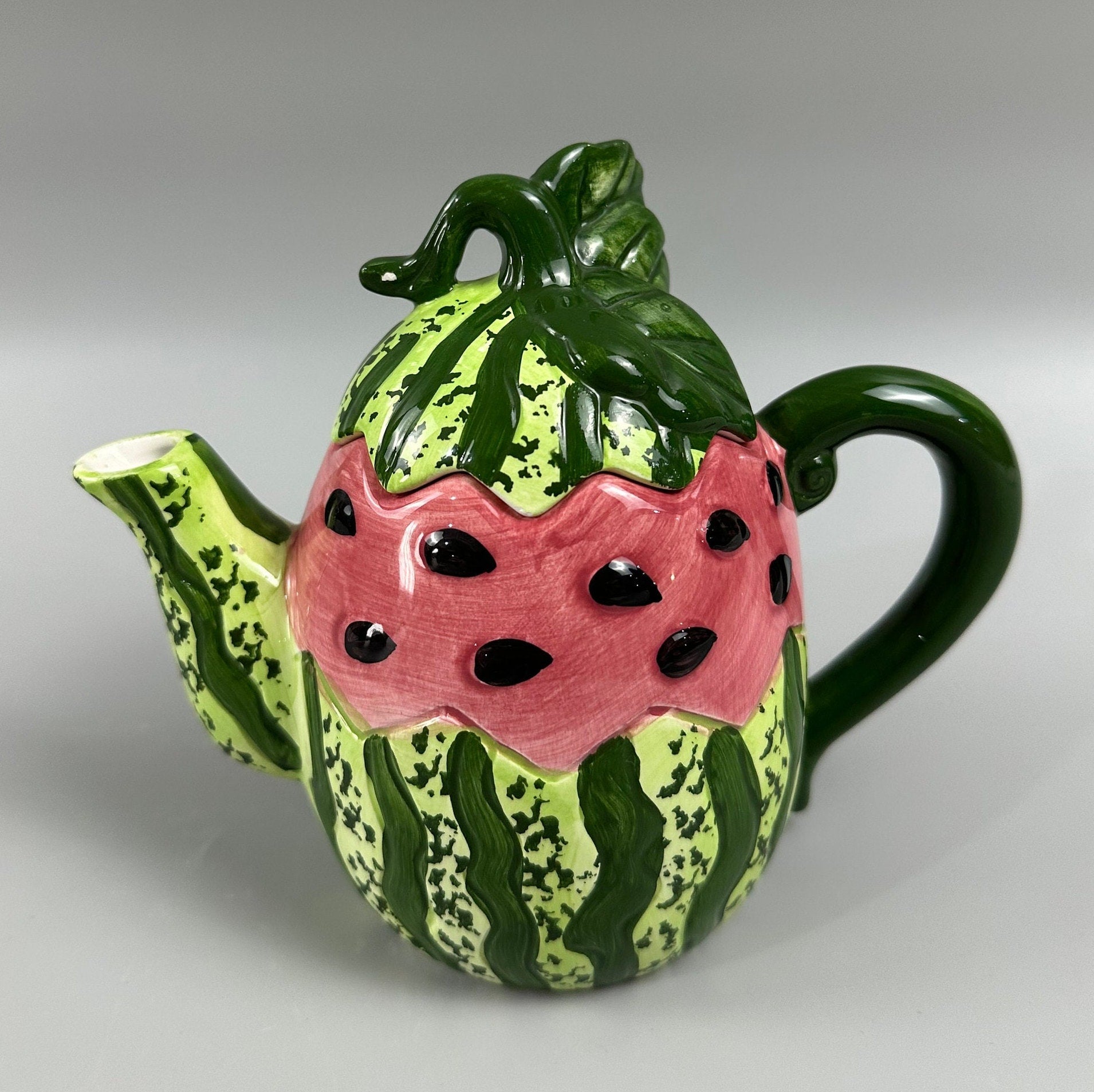 Vintage Cracker Barrel Watermelon Teapot