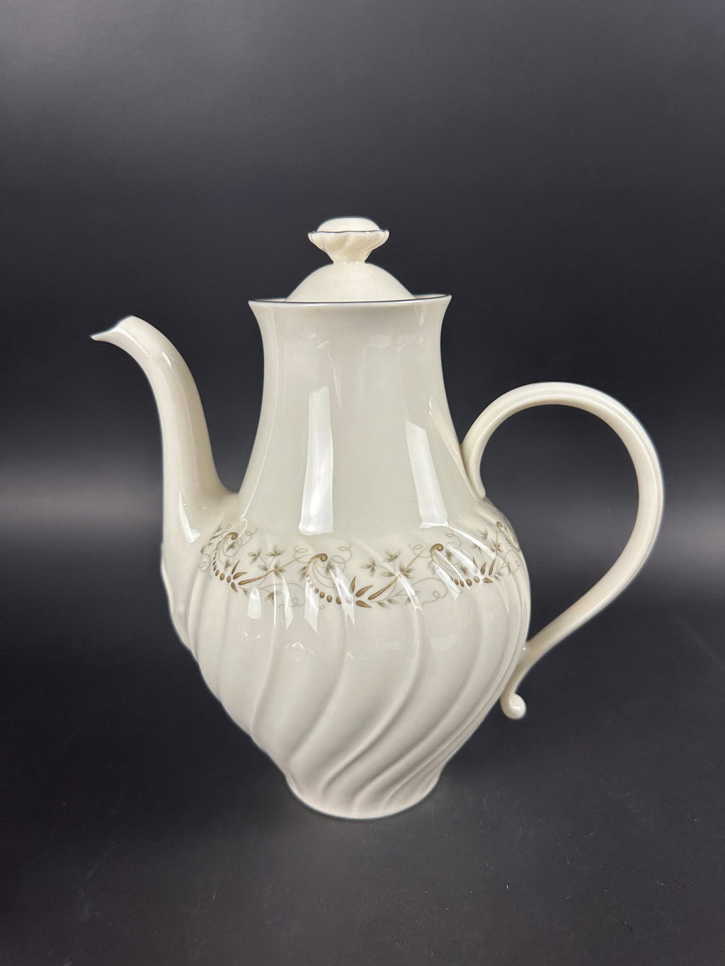 Franciscan Corinthian Coffee Pot, Creamer and Sugar Bowl