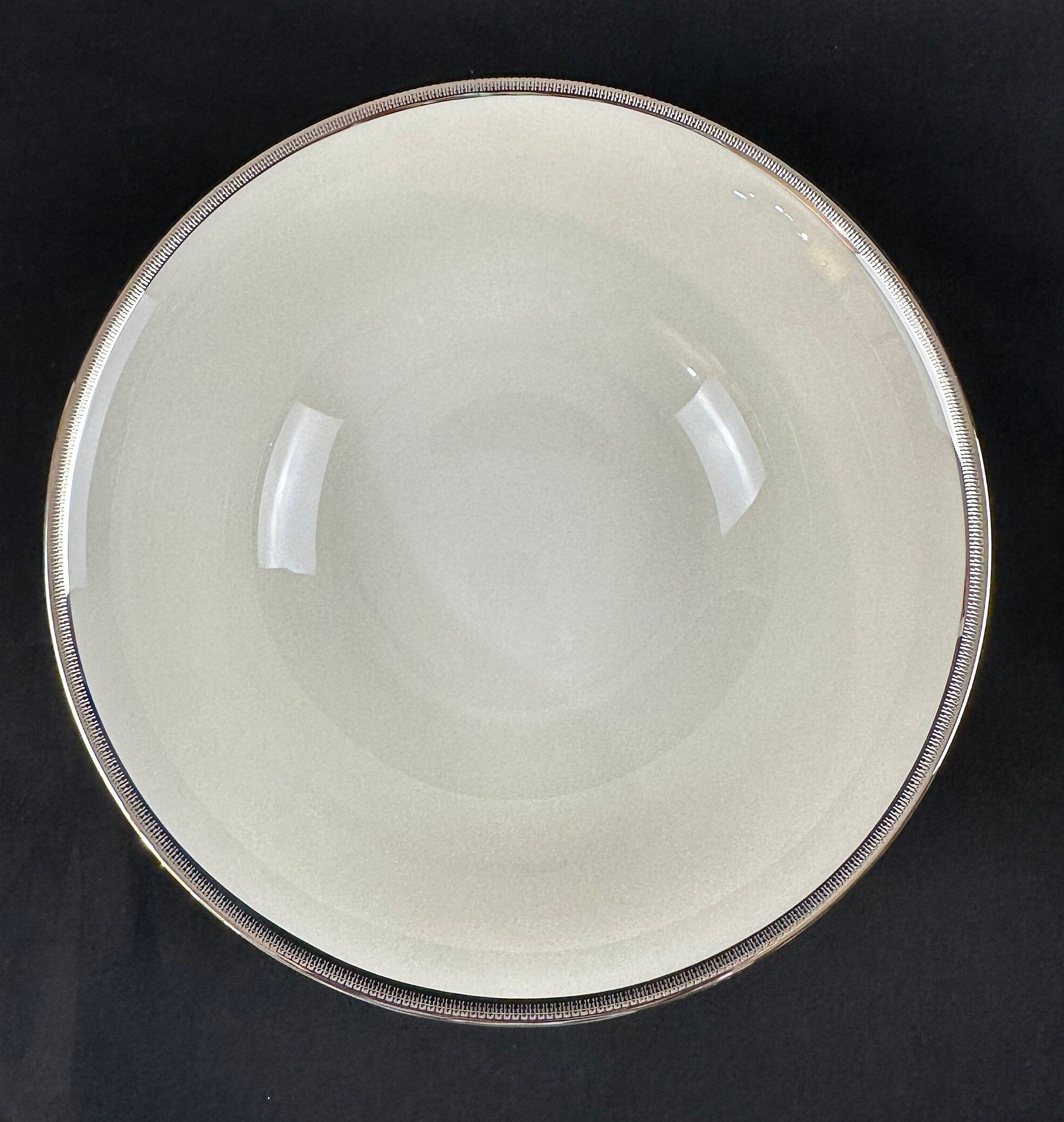 Lenox Tuxedo Platinum Large Serving Bowl Round