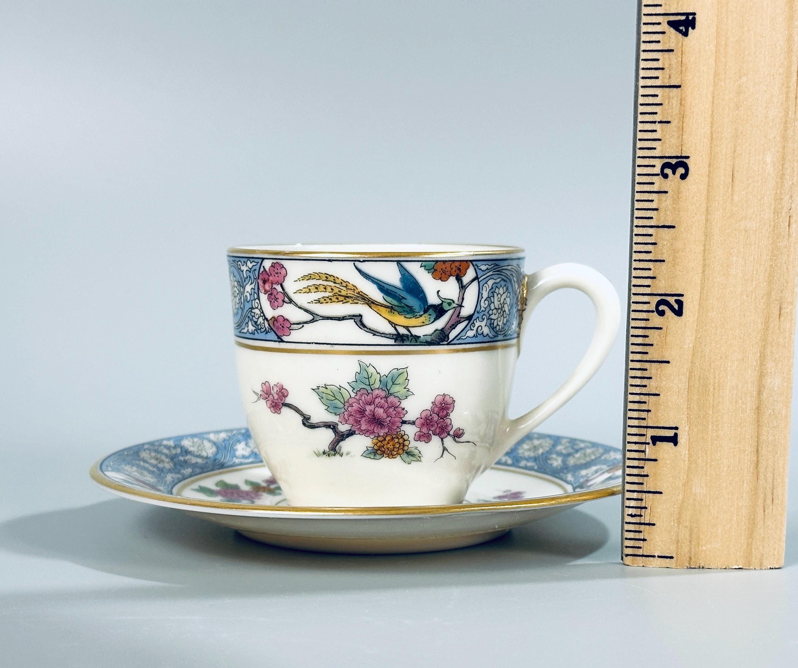 6 Lenox Ming Birds Demitasse Cups and Saucers Older