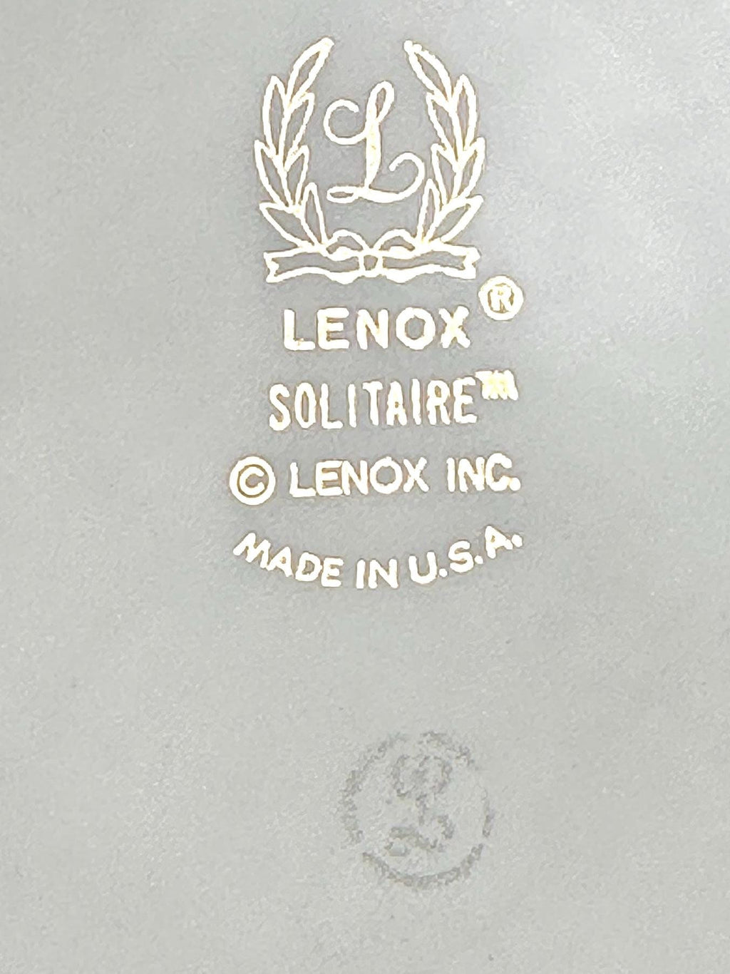 4 Lenox Solitaire Salad Plates