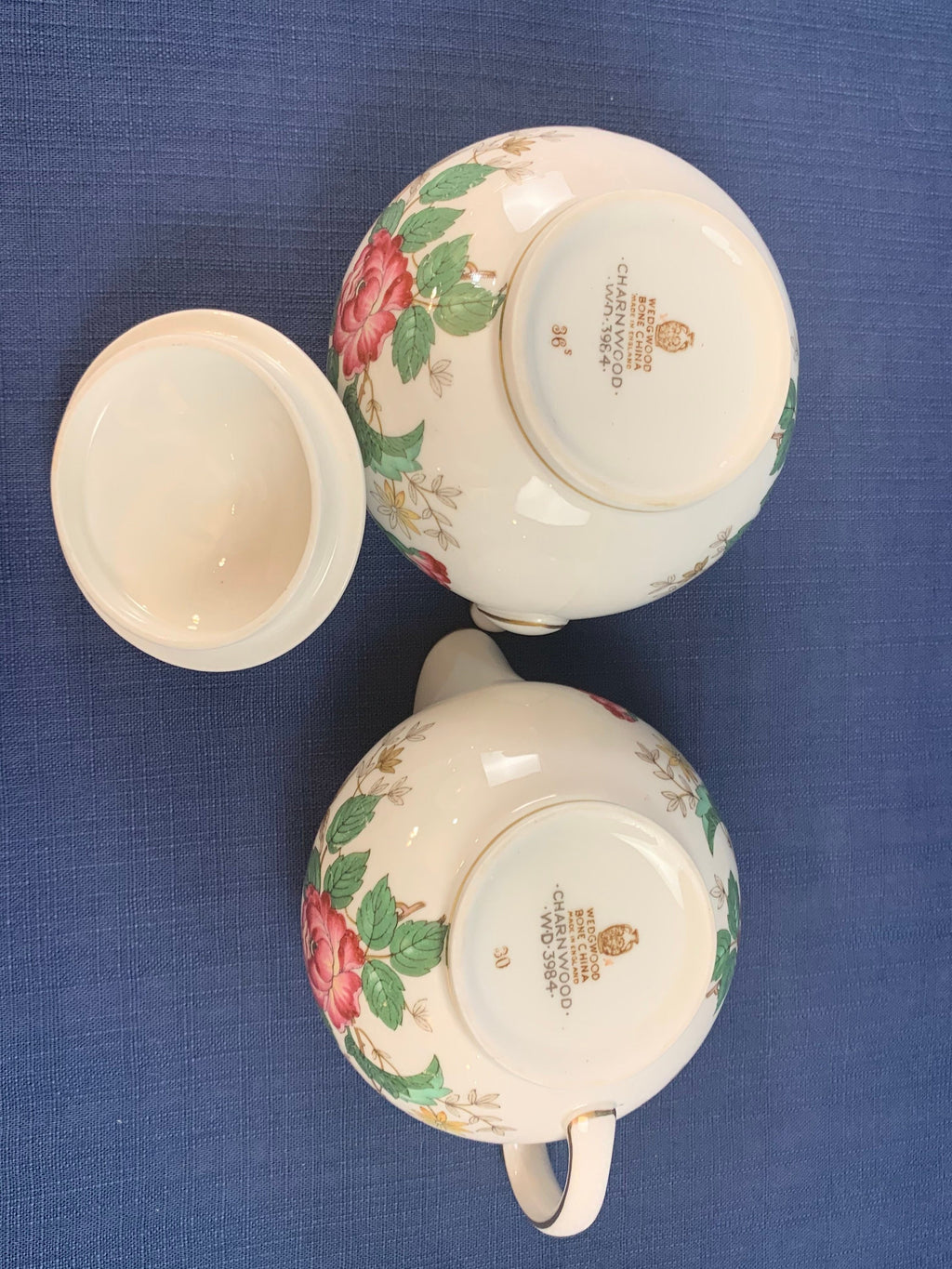 Wedgwood Charnwood Creamer and Sugar Bowl