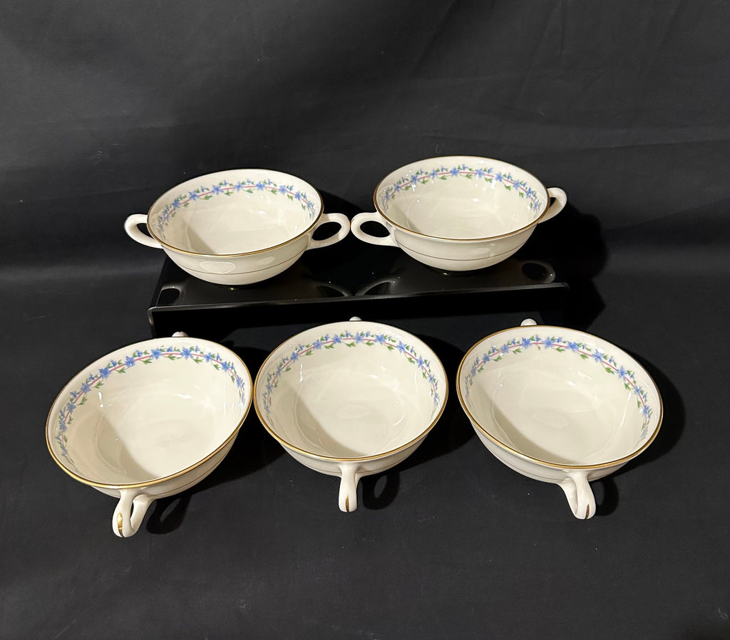 5 Lenox Caprice Cream Soup Bowls