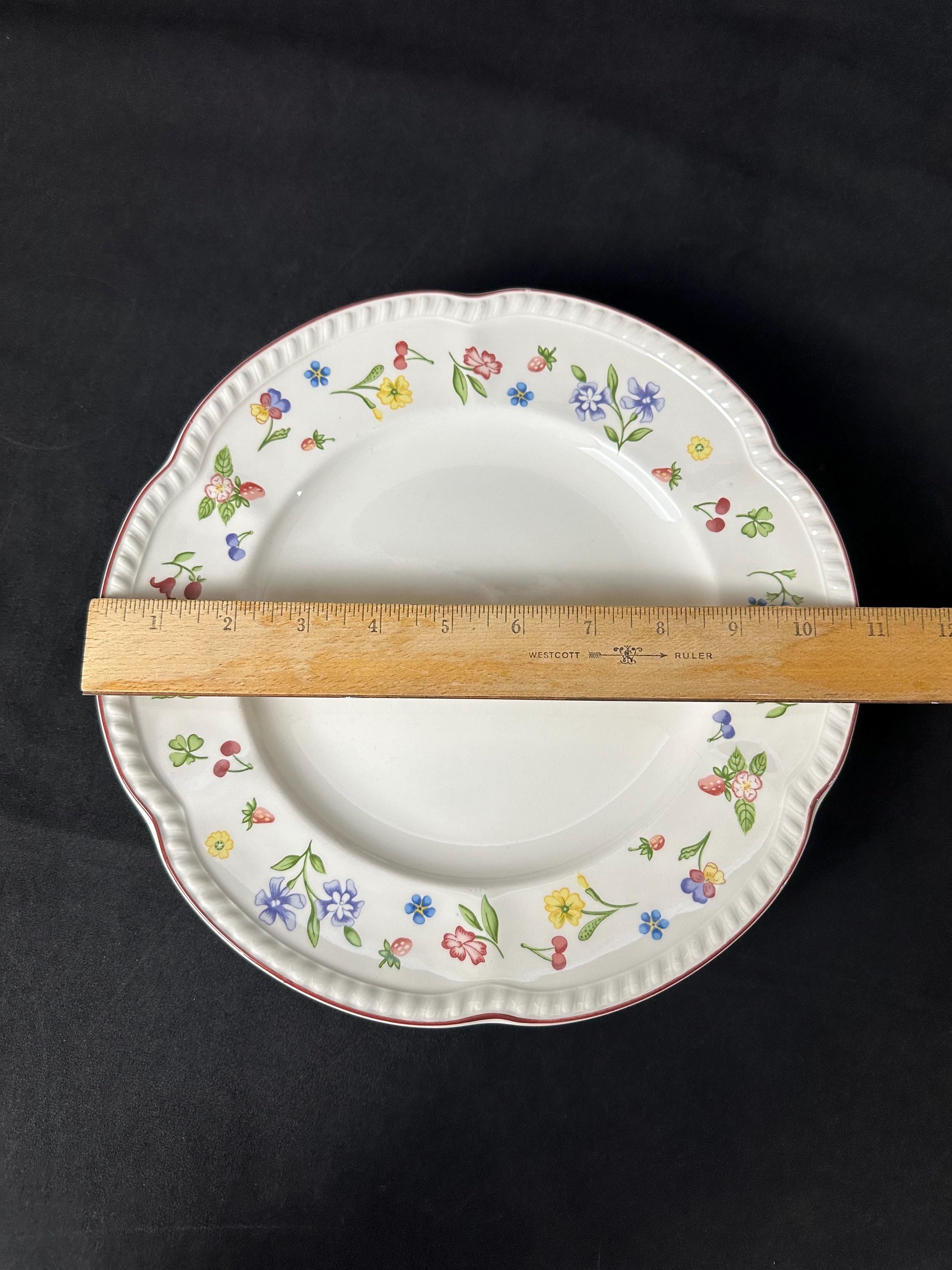 5 Johnson Brothers Fleurette Dinner Plates