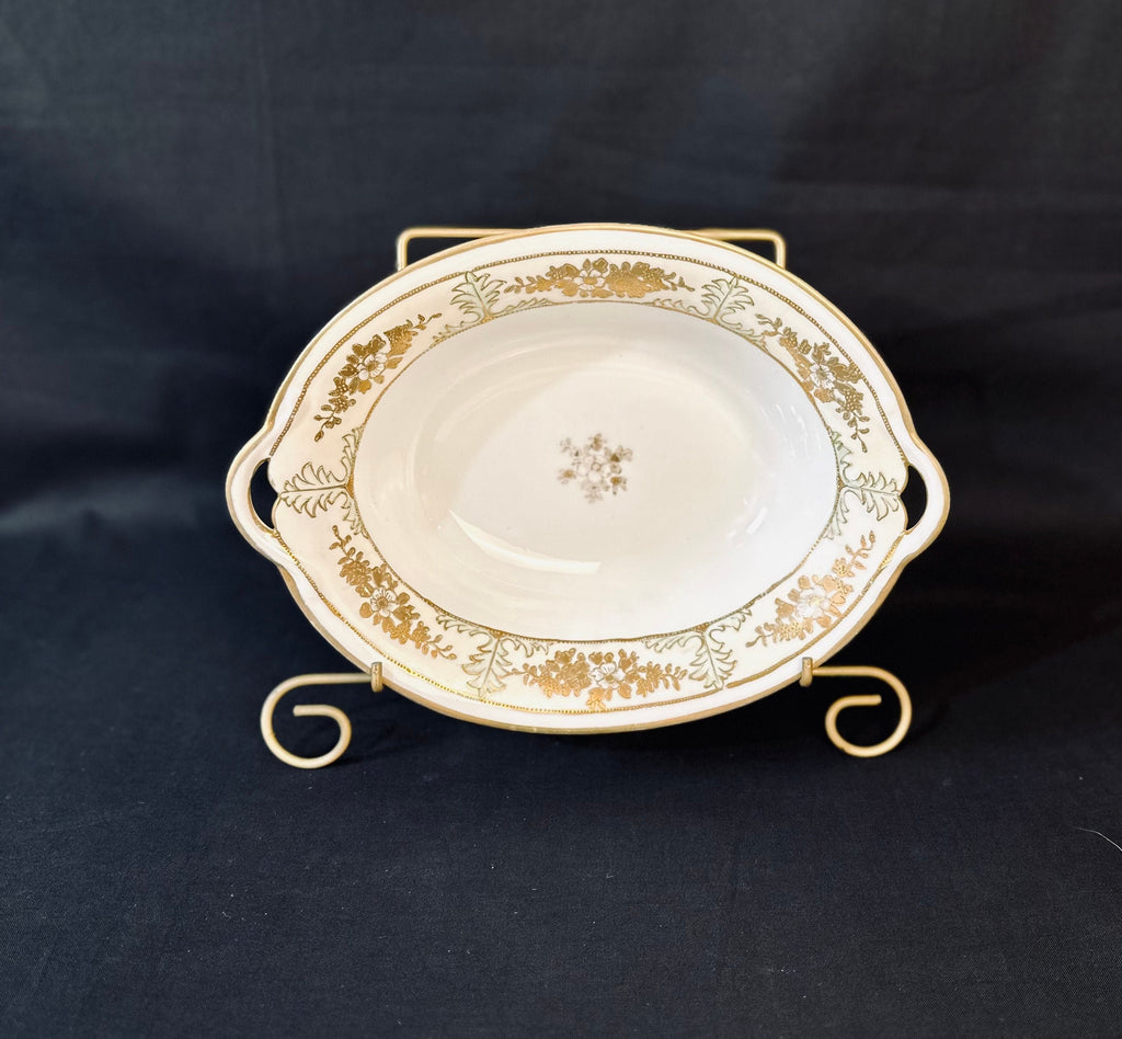 Antique Hand Painted Nippon Moriage Bowl