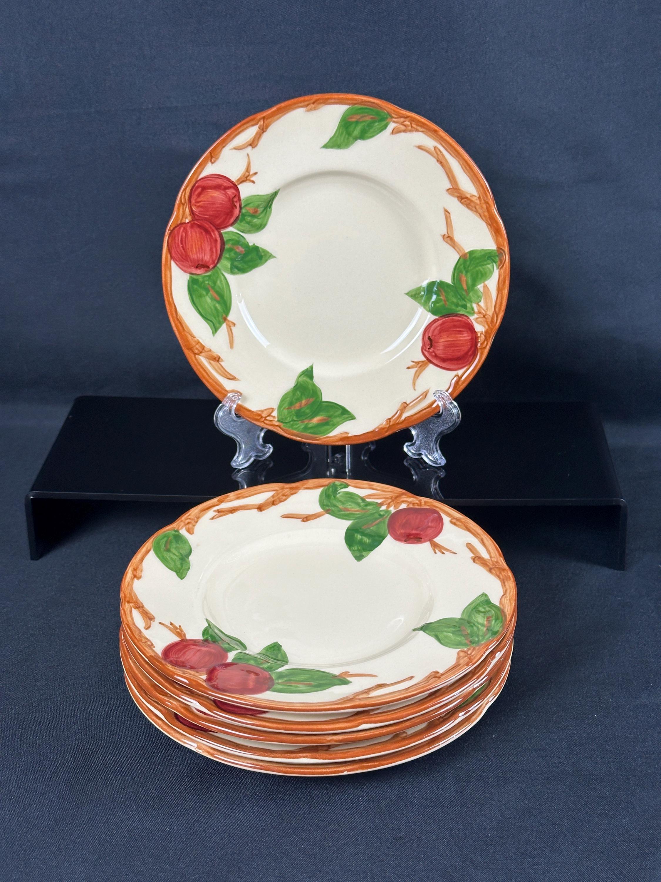 6 Franciscan Apple Bread Plates