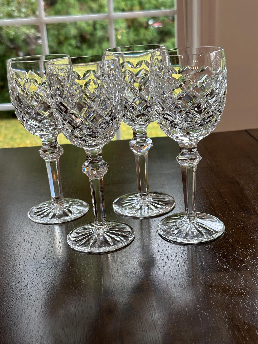 4 Waterford Powerscourt Claret Wine Glasses