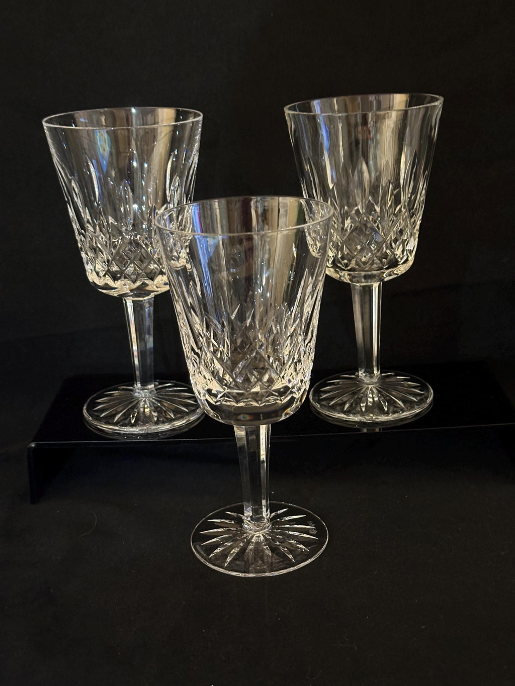 2 Waterford Crystal Lismore Claret Glasses