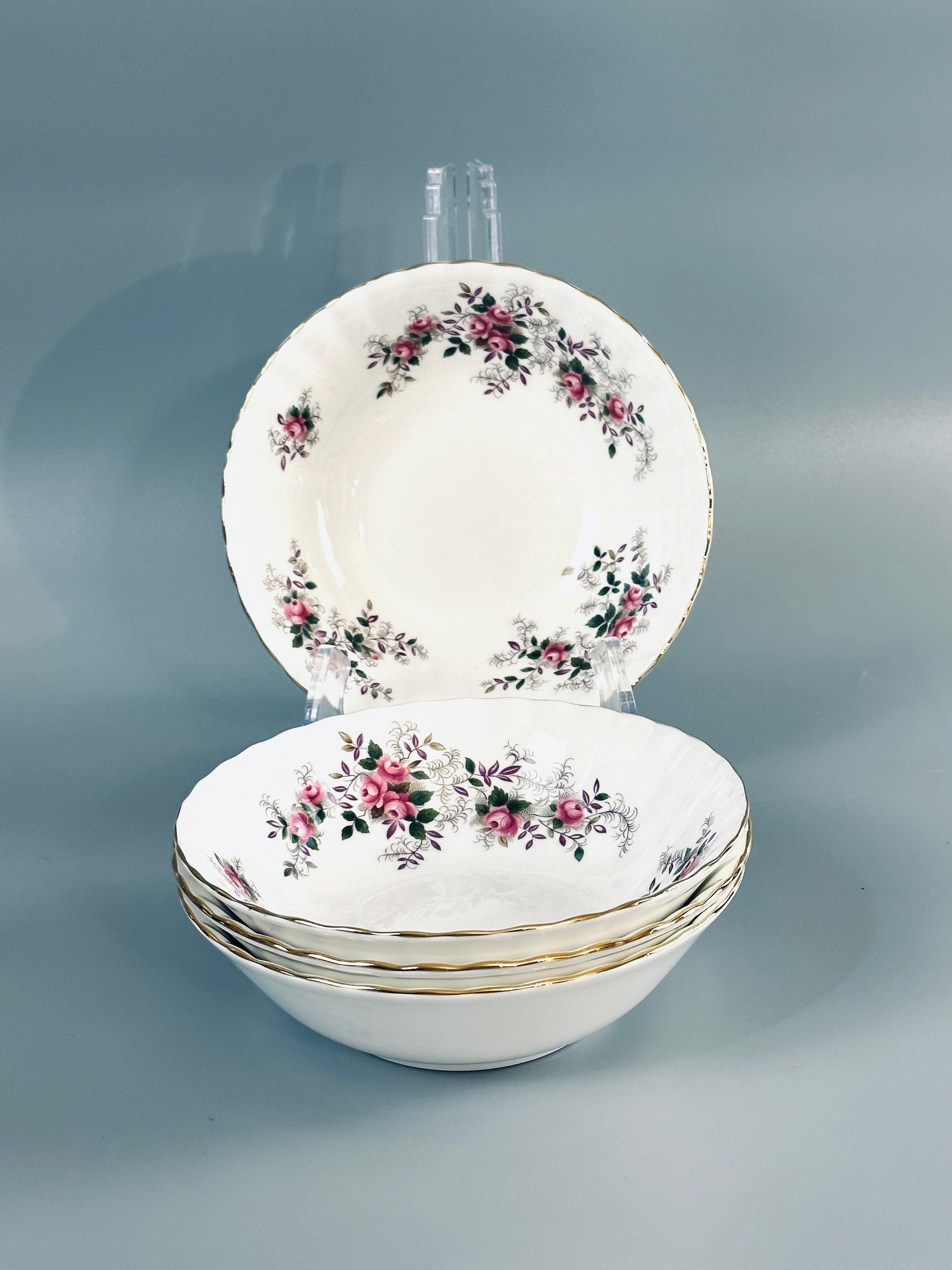 4 Royal Albert Lavender Rose Cereal Bowls