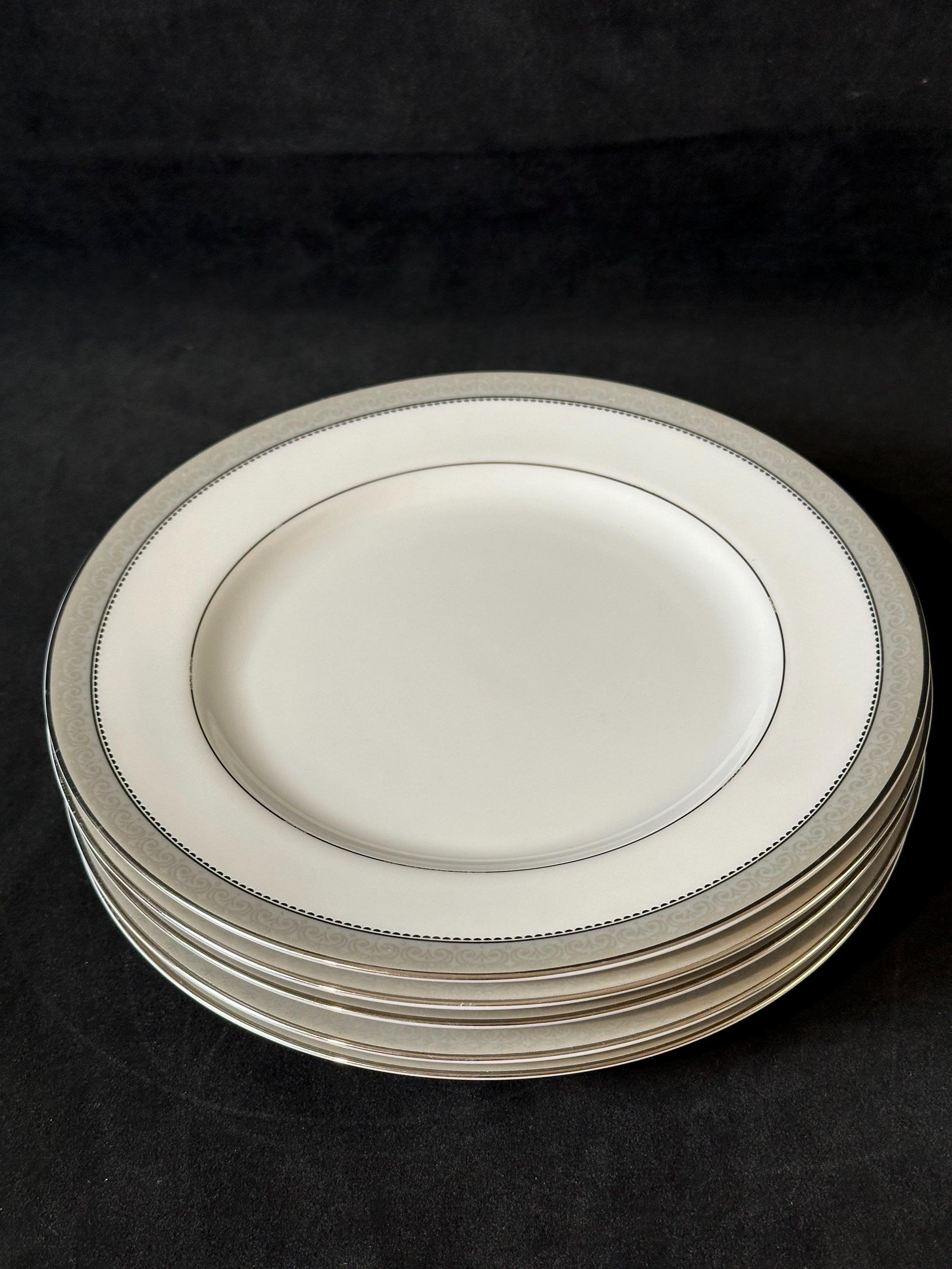 5 Mikasa Platinum Crown Salad Dessert Plates