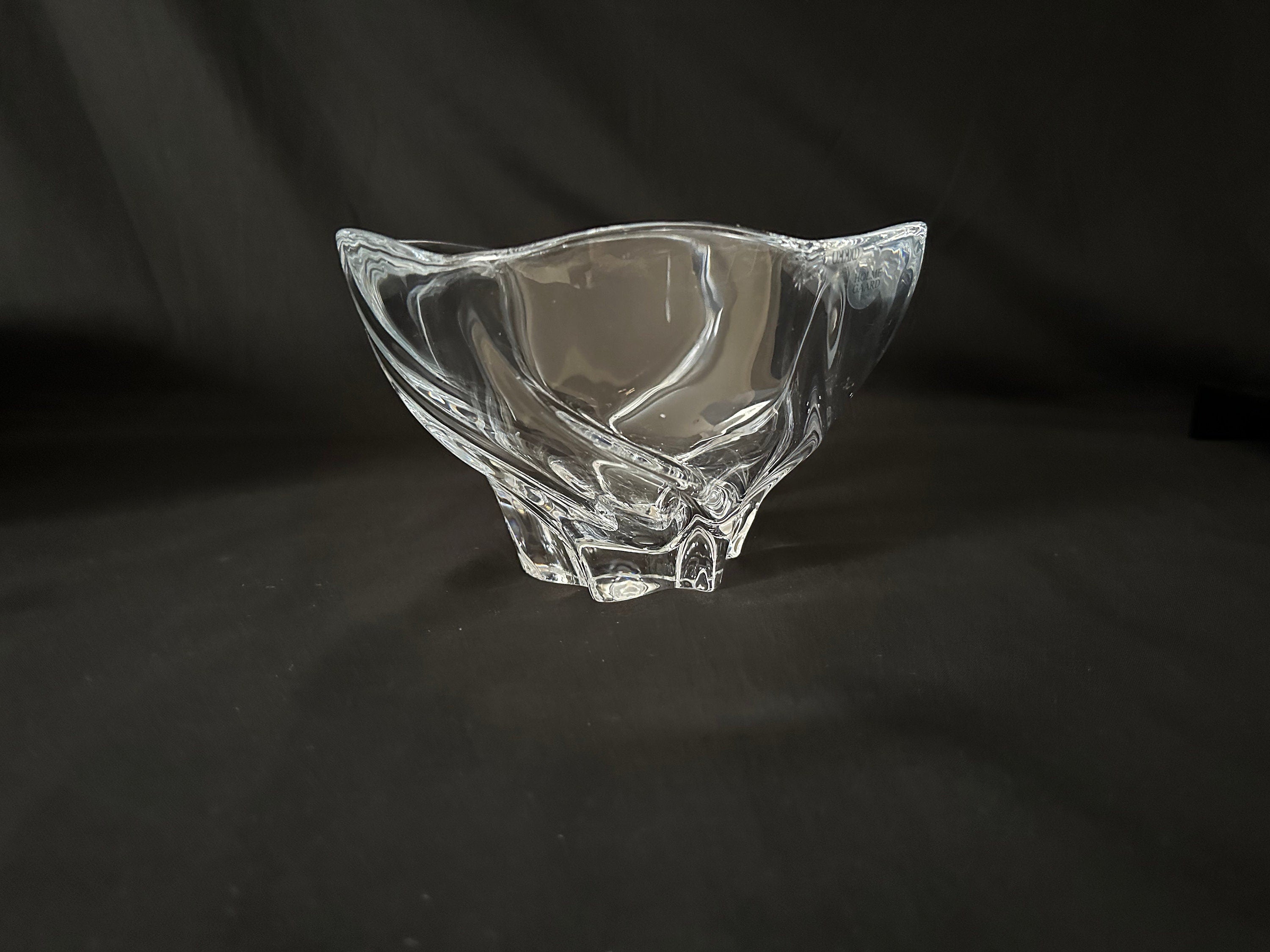 Holmegaaurd Vintage Crystal Art Glass Bowl